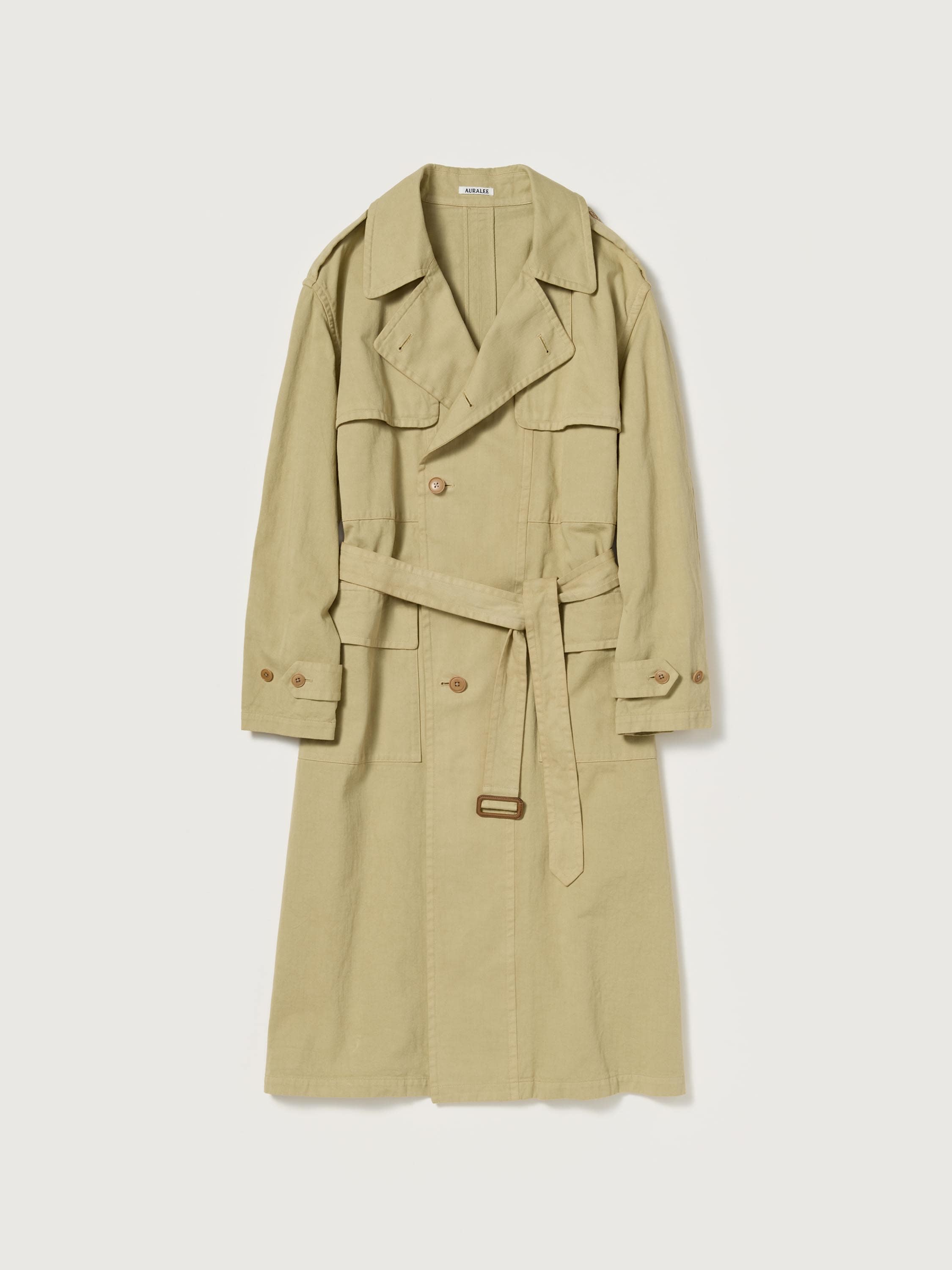 GARMENT-DYED TEXTURED CHINO COAT