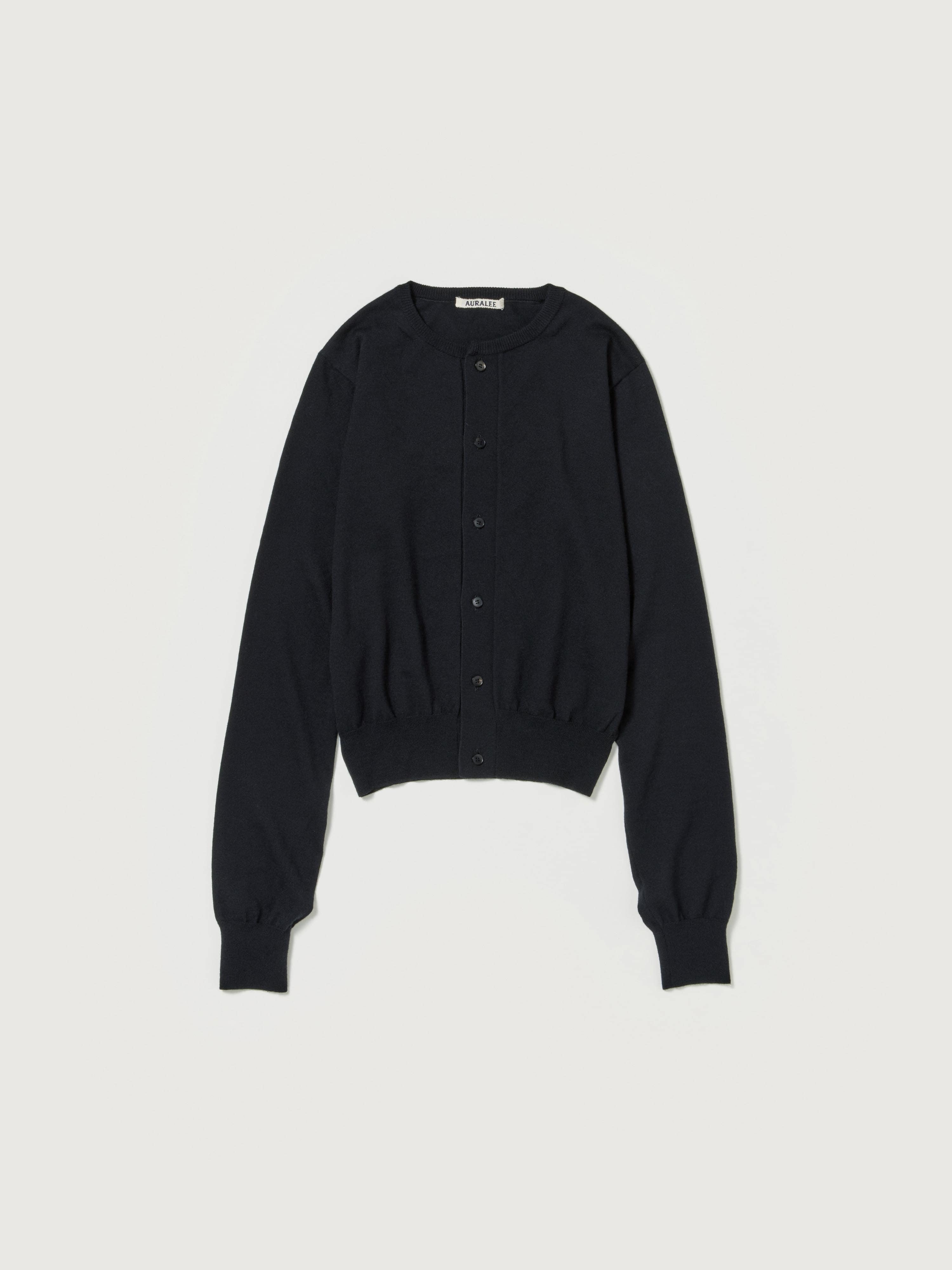 CASHMERE HARD TWIST KNIT CARDIGAN