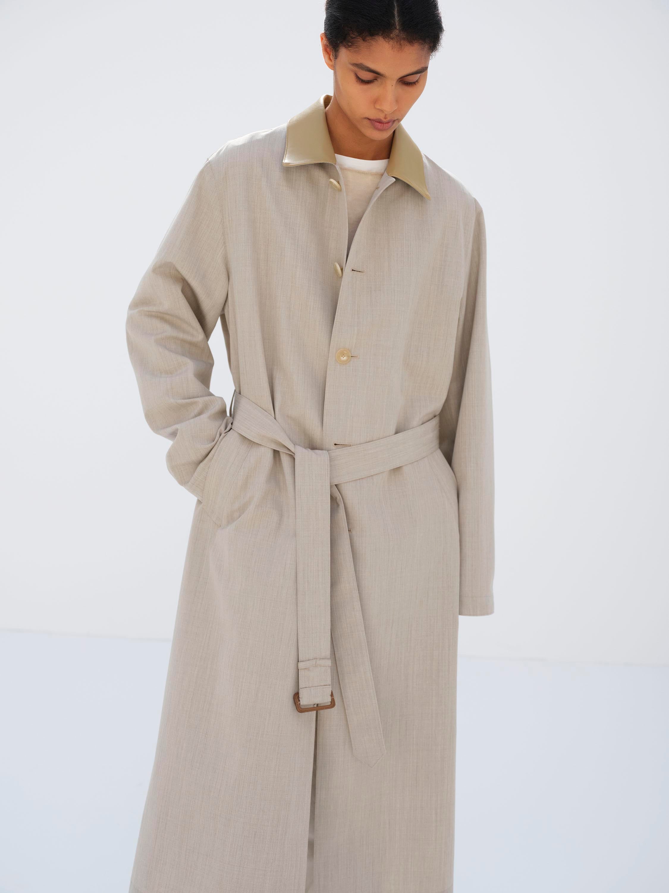 WOOL MAX CANVAS COAT