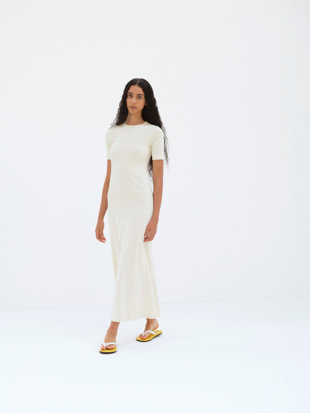 ORGANIC COTTON FINE RIB DRESS