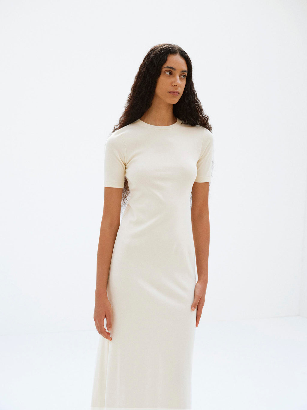ORGANIC COTTON FINE RIB DRESS
