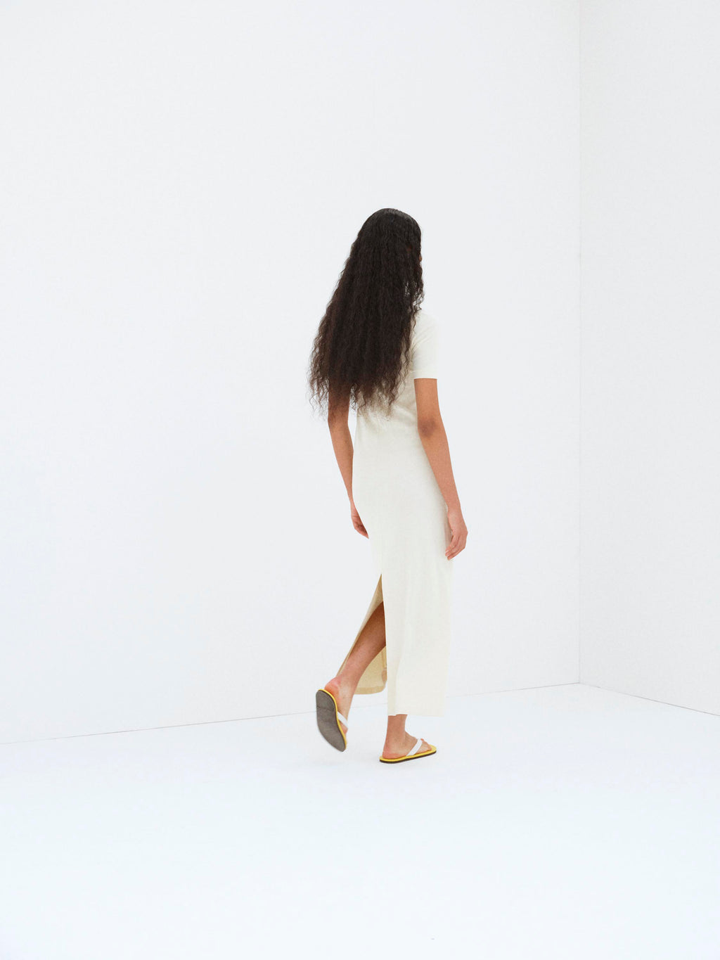 ORGANIC COTTON FINE RIB DRESS