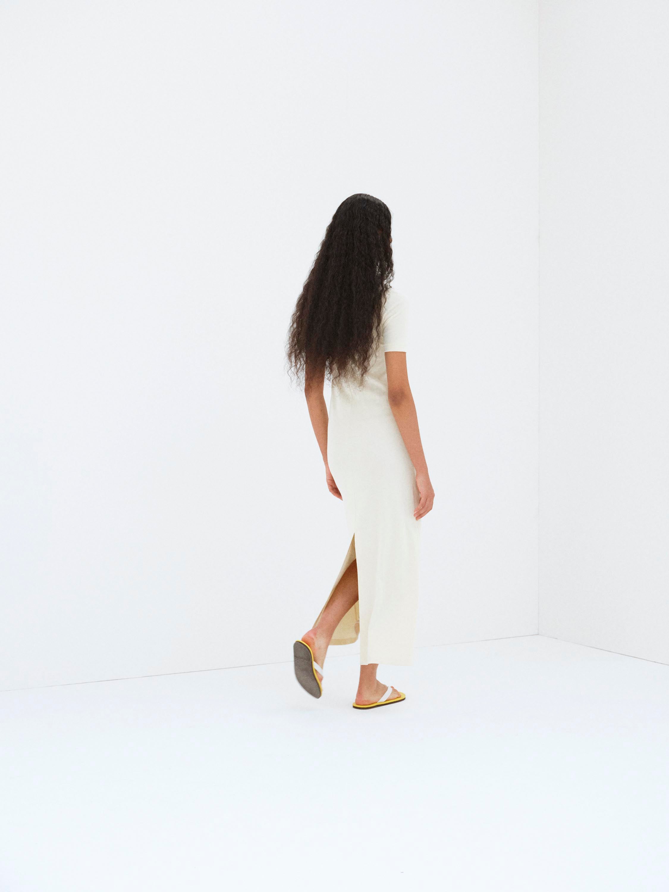 ORGANIC COTTON FINE RIB DRESS