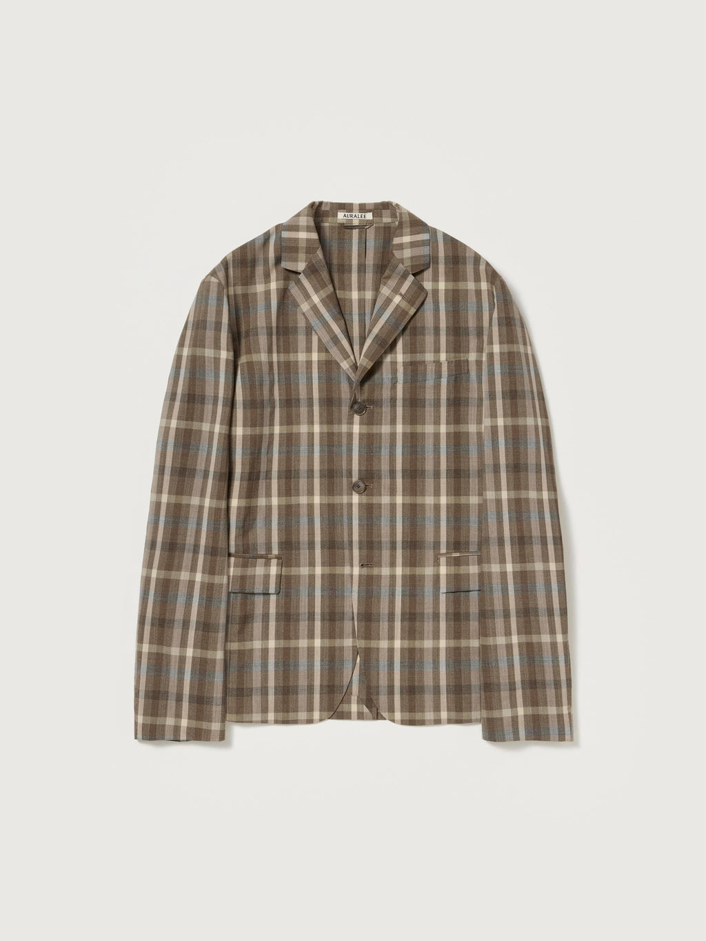 SUPER FINE TROPICAL WOOL CHECK JACKET