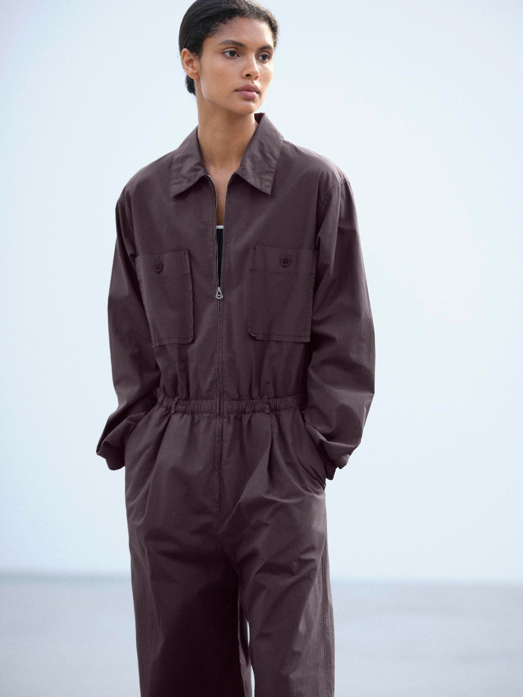 GARMENT-DYED FINX SHUTTLE WEATHER JUMPSUIT
