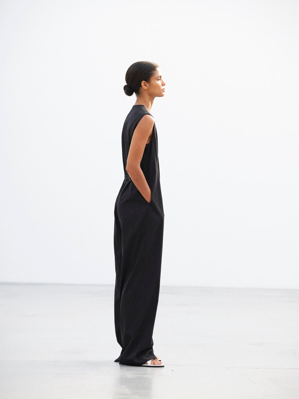 LIGHT WOOL MAX GABARDINE JUMPSUIT