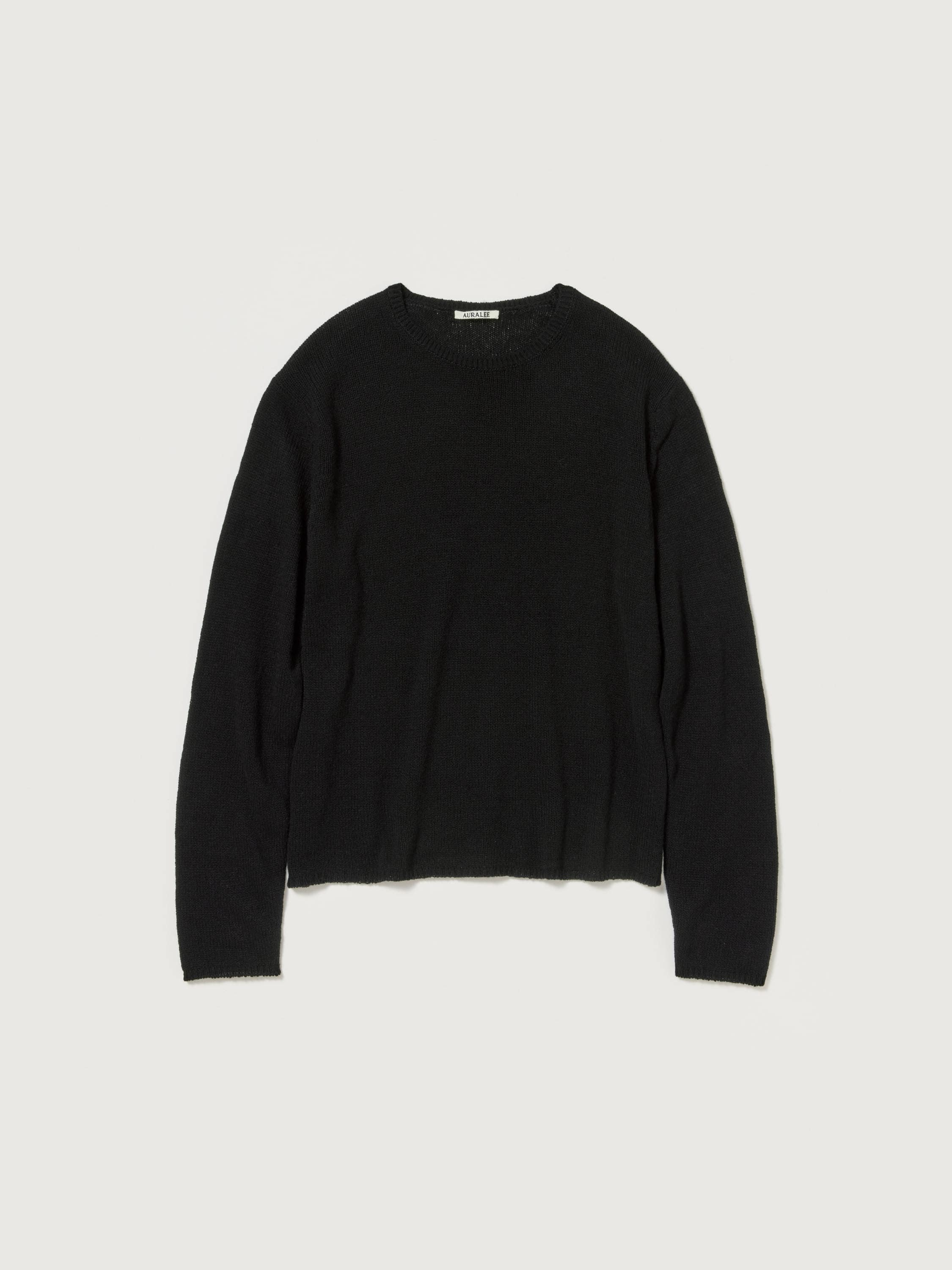 SUMMER CASHMERE KNIT P/O - BLACK