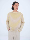 SUMMER CASHMERE KNIT P/O - BEIGE &times; YELLOW