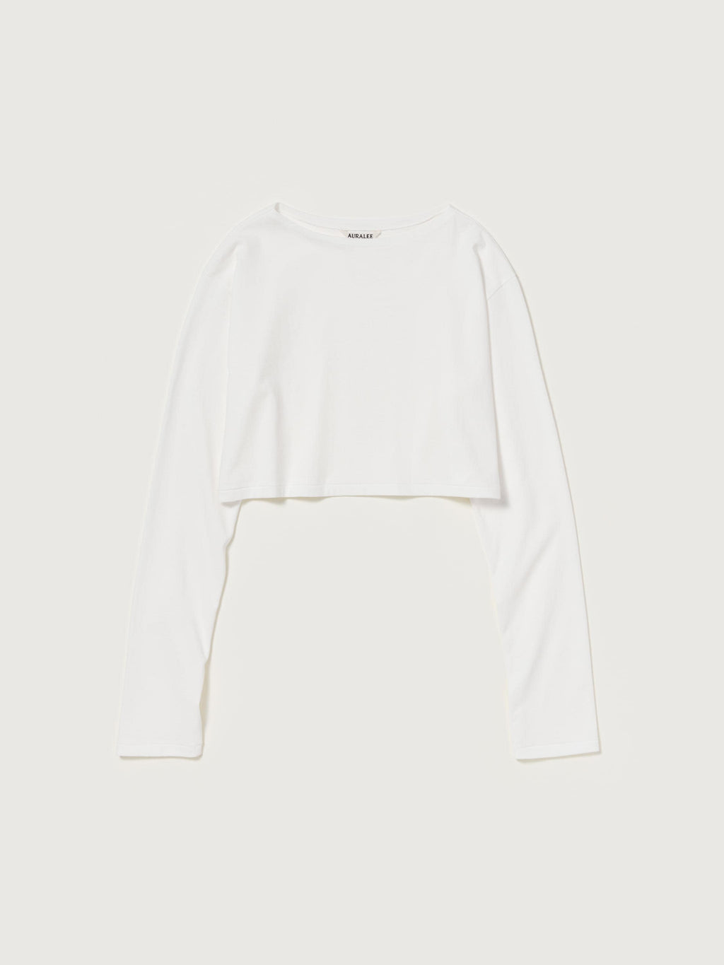 HIGH GAUGE COTTON JERSEY BOAT NECK L/S TEE