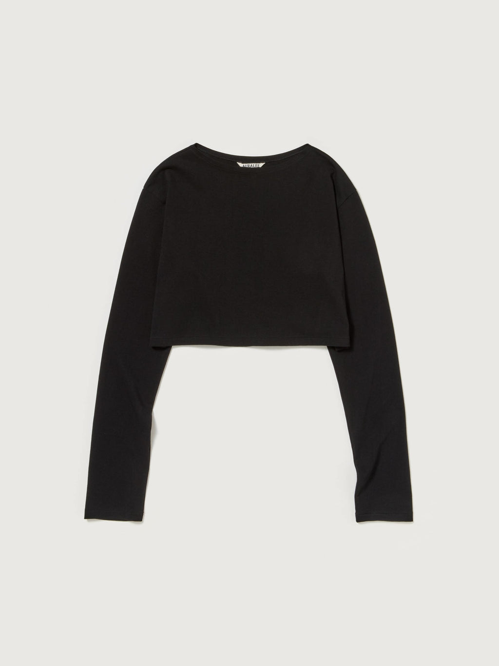 HIGH GAUGE COTTON JERSEY BOAT NECK L/S TEE