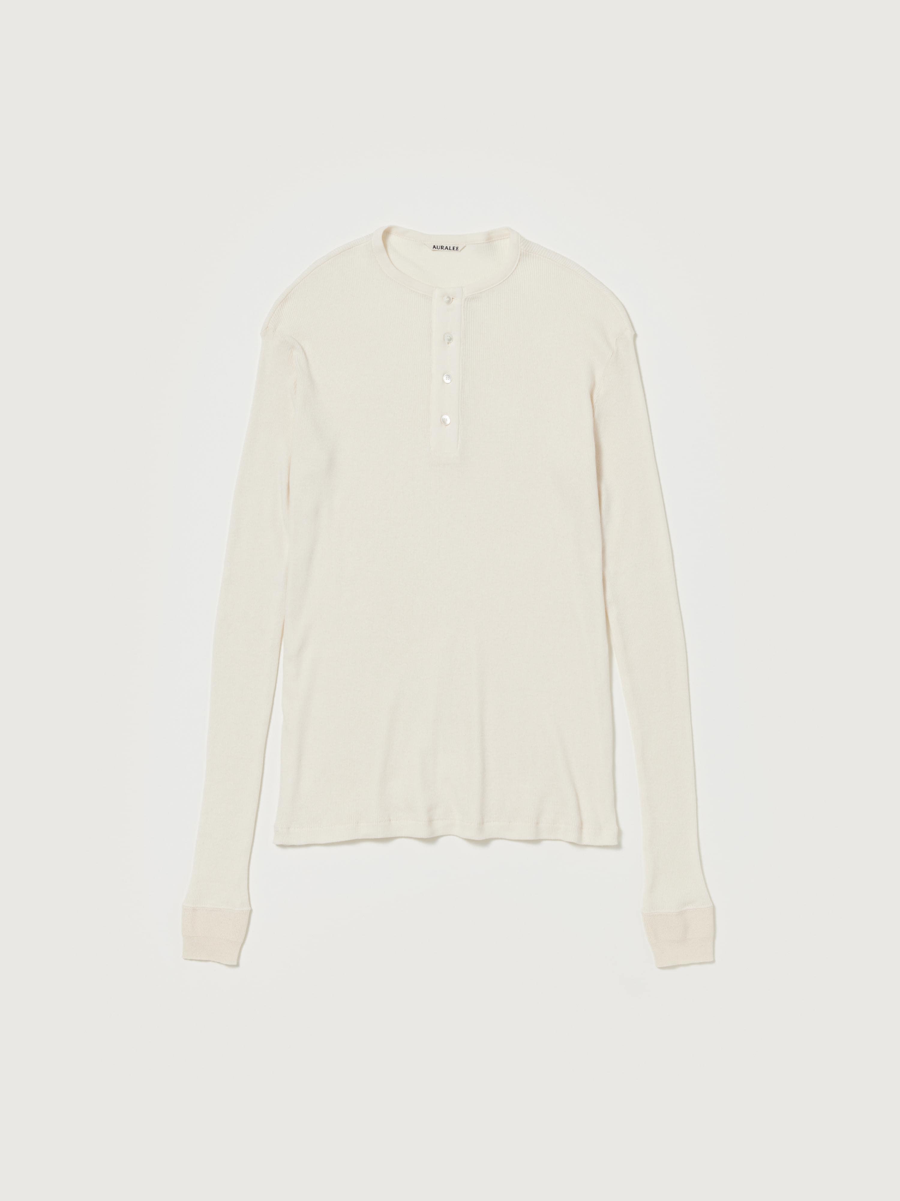 ORGANIC SOFT RIB HENLEY NECK P/O
