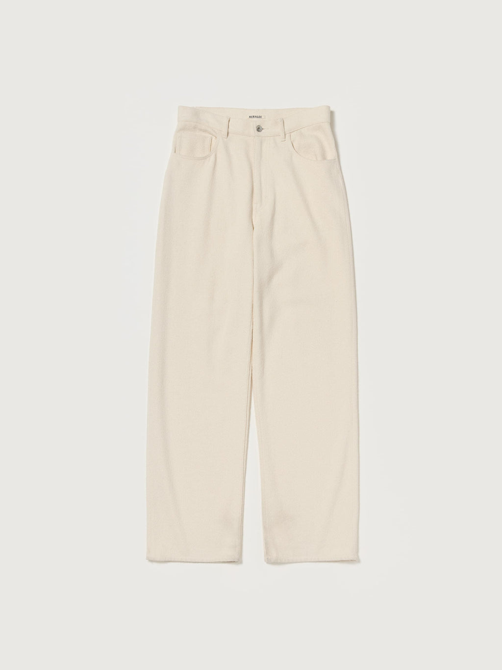 SILK NEP DENIM 5P WIDE PANTS