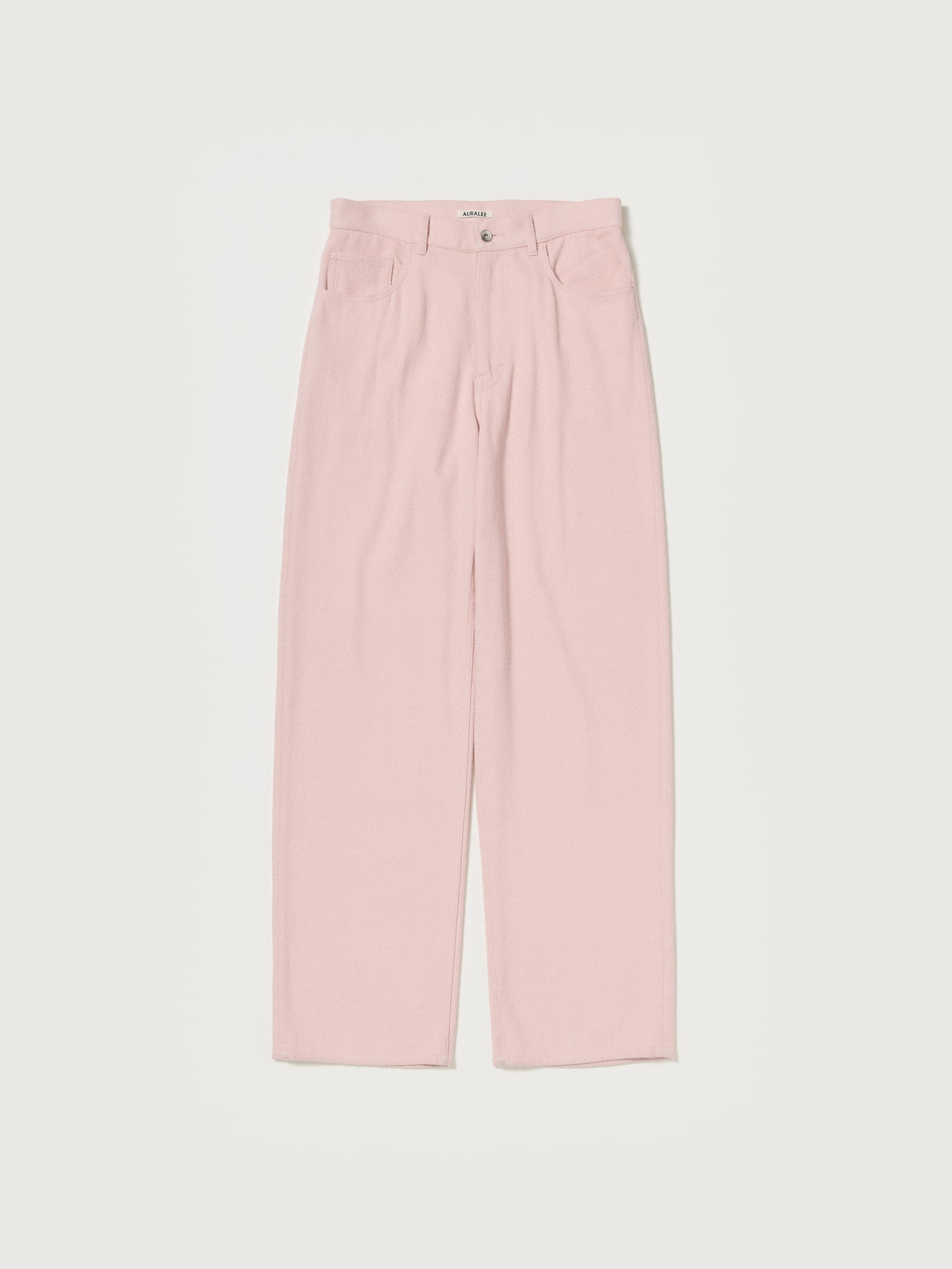 SILK NEP DENIM 5P WIDE PANTS