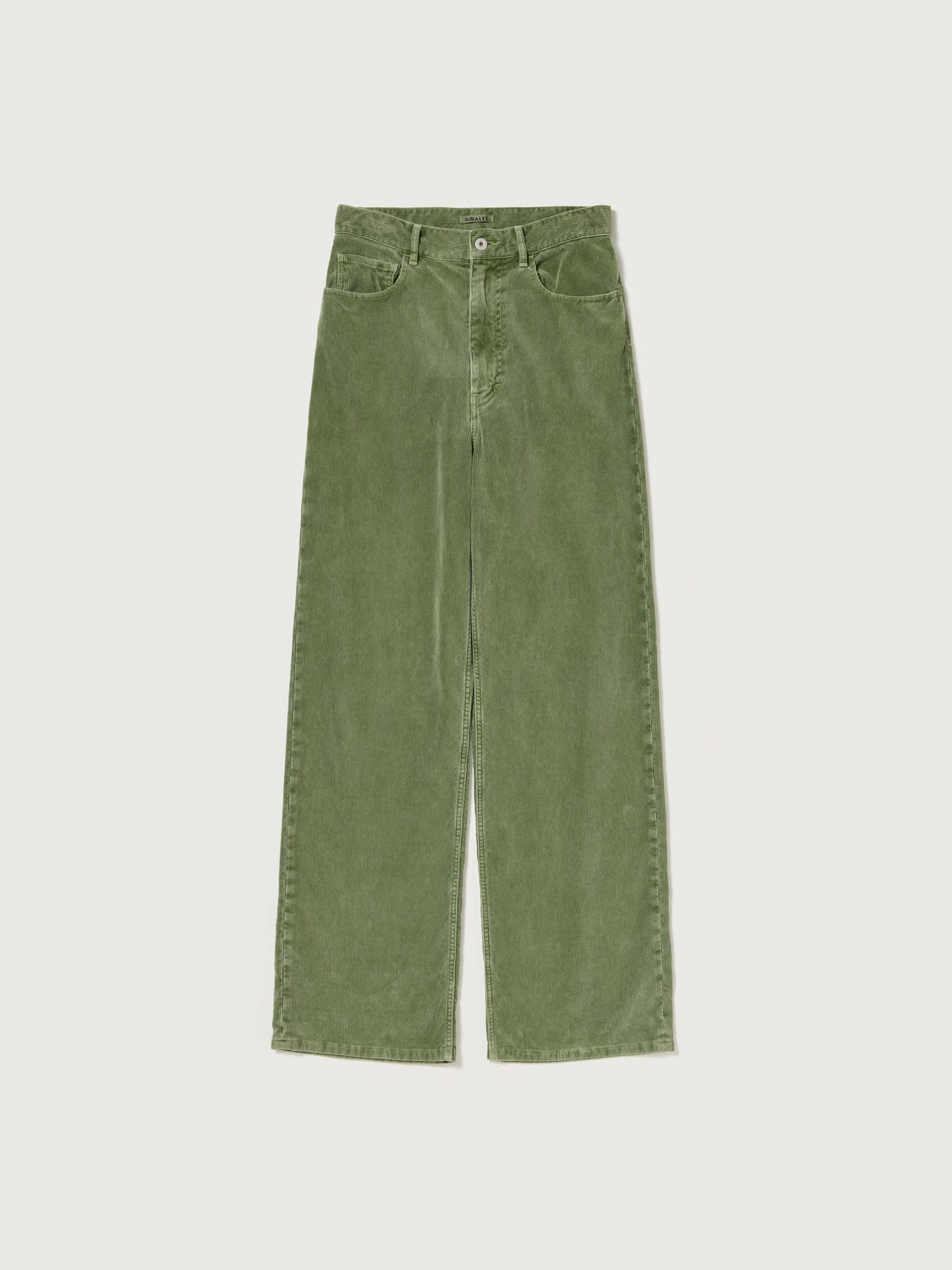 GARMENT-DYED FINX CORDUROY 5P WIDE PANTS