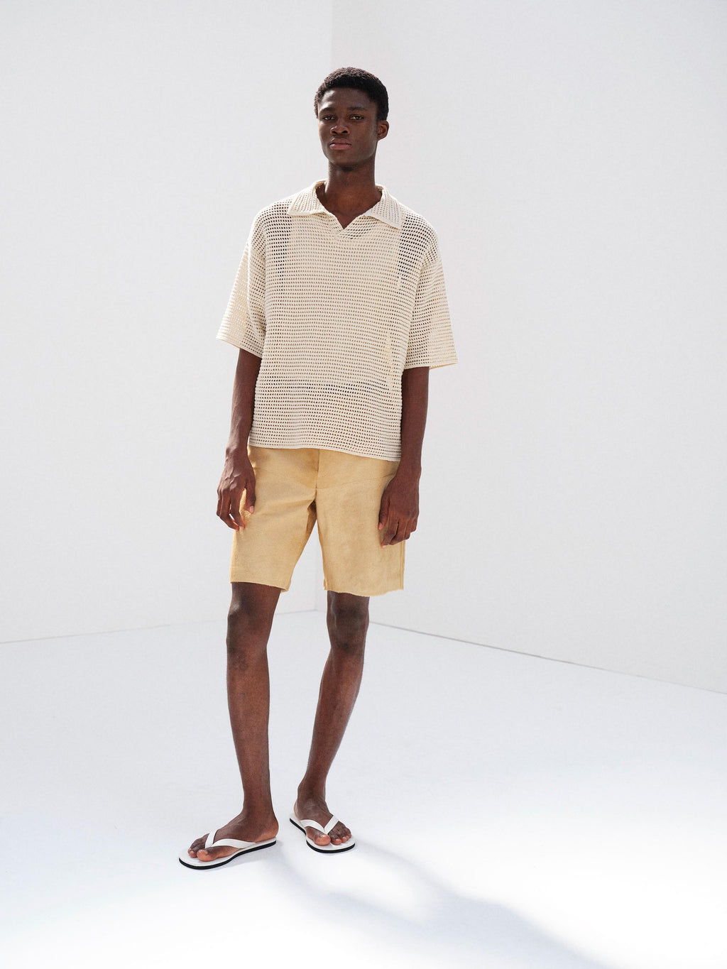 CALF HAIR SHORTS