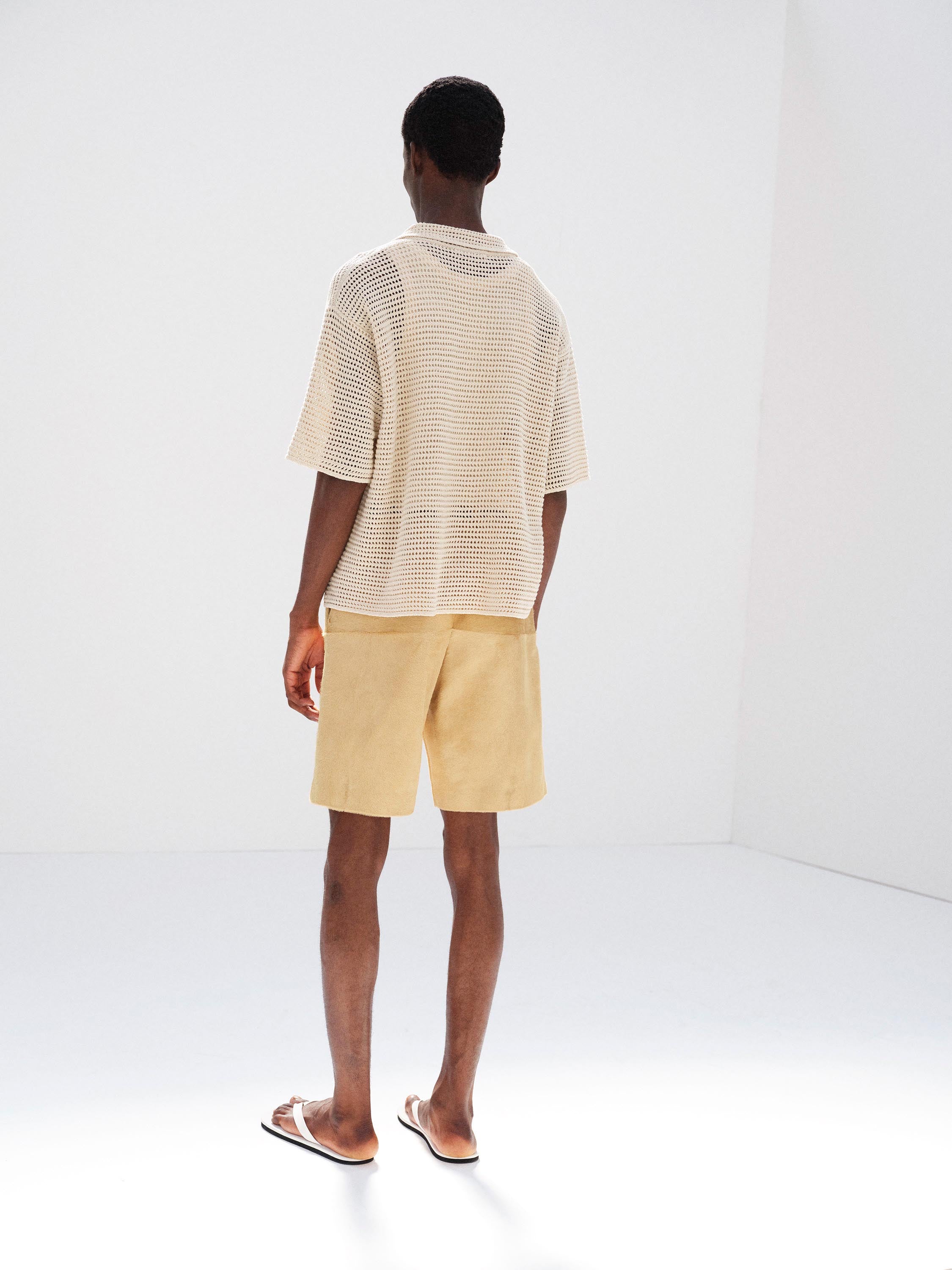 CALF HAIR SHORTS