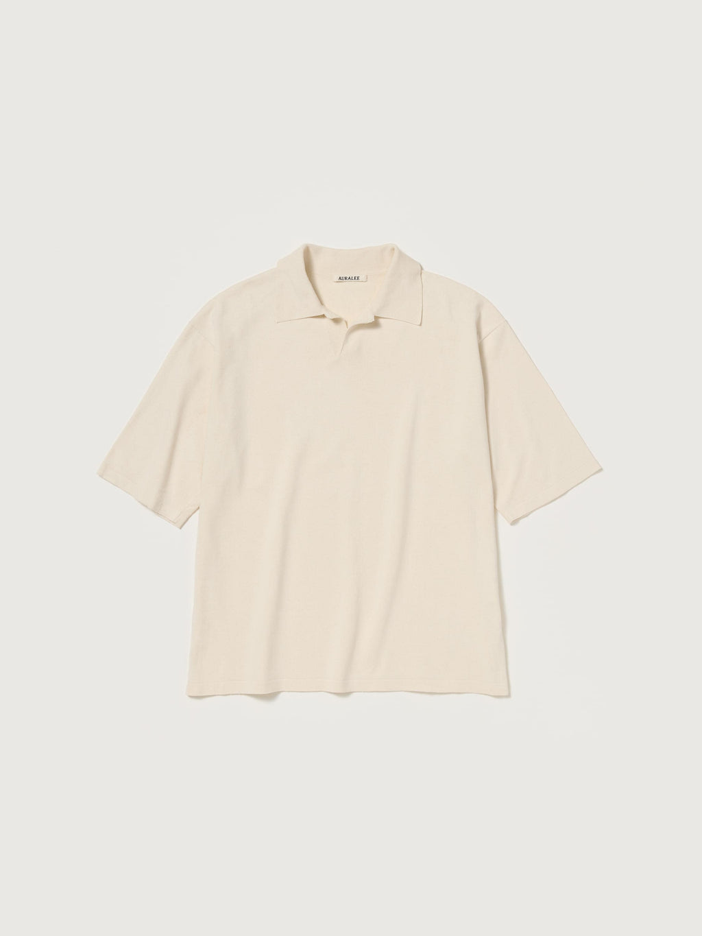 HIGH GAUGE TUSSAH SILK KNIT SKIPPER POLO