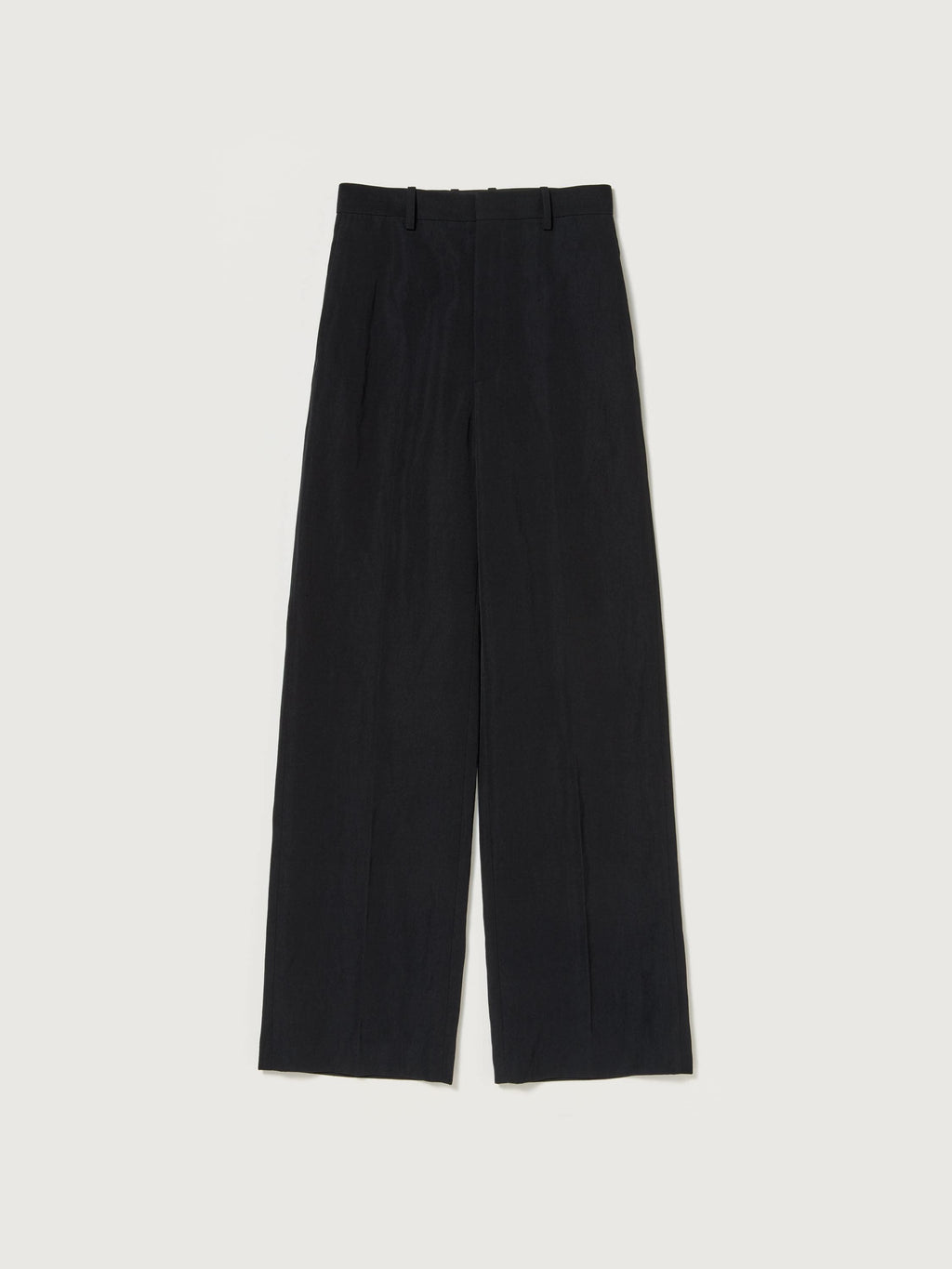 HIGH-TWIST WOOL LINEN TWILL SLACKS