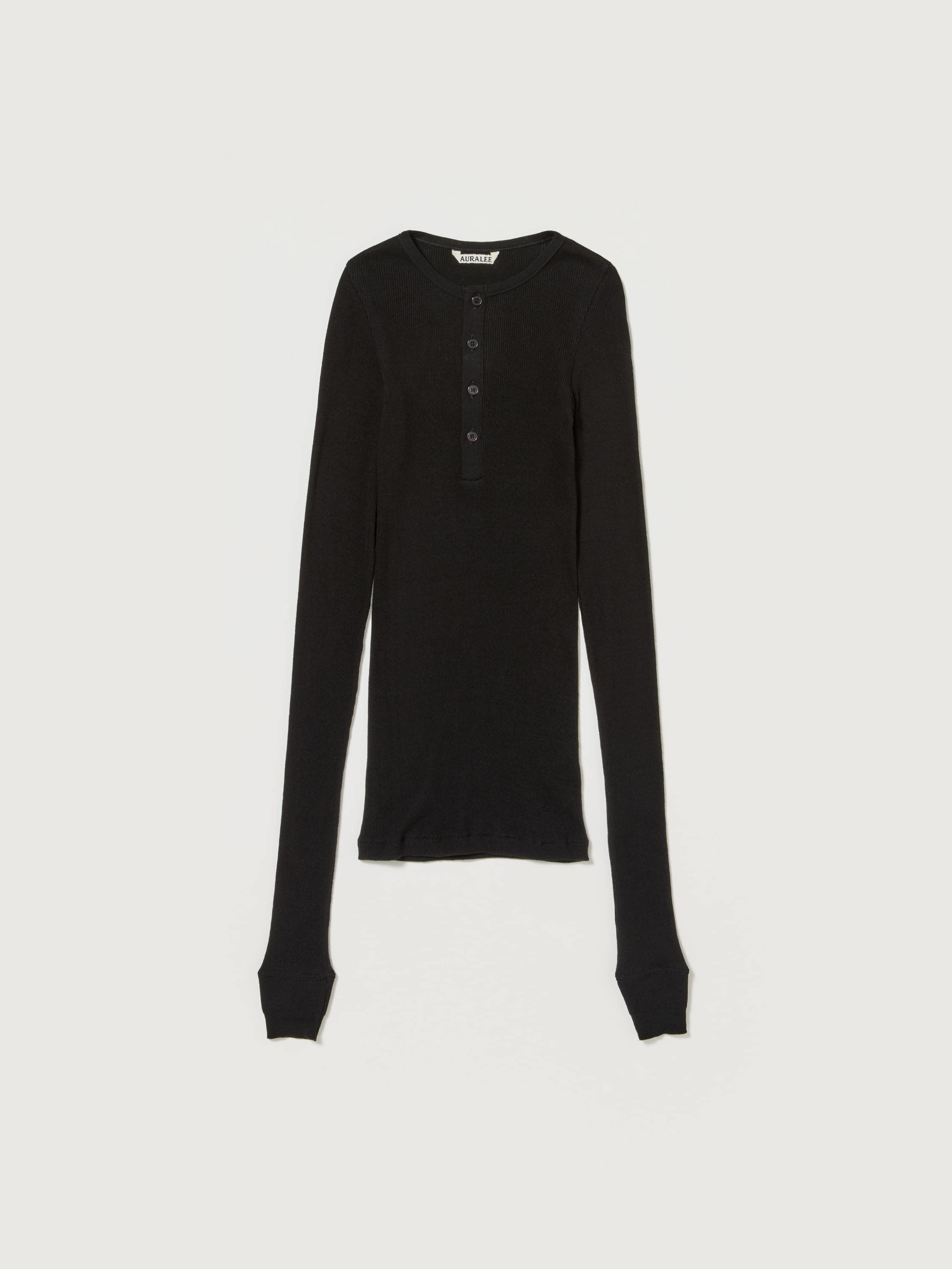 ORGANIC SOFT RIB HENLEY NECK P/O