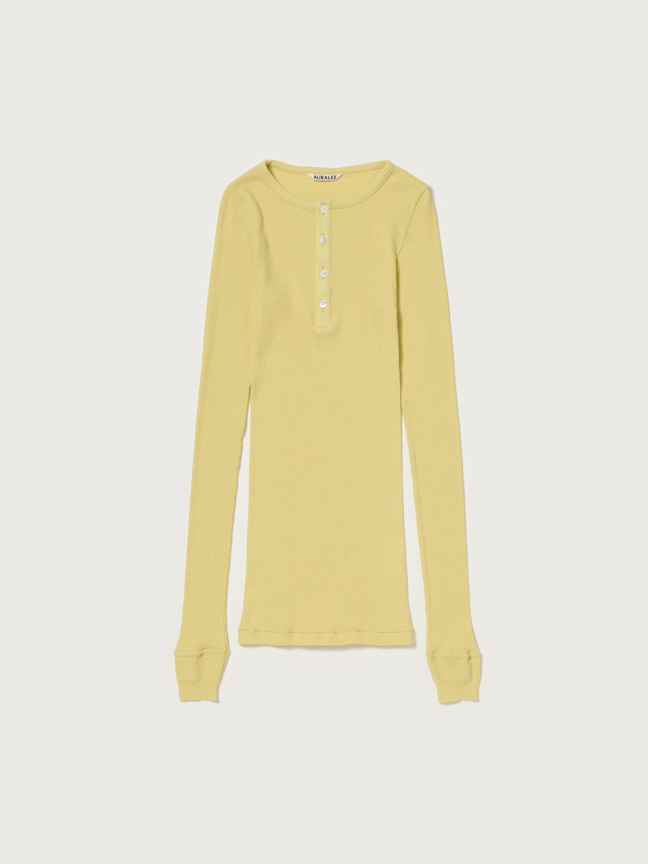 ORGANIC SOFT RIB HENLEY NECK P/O