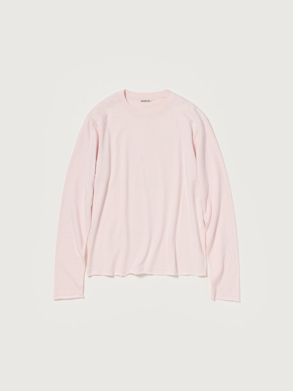 BRUSHED ORGANIC COTTON JERSEY L/S TEE