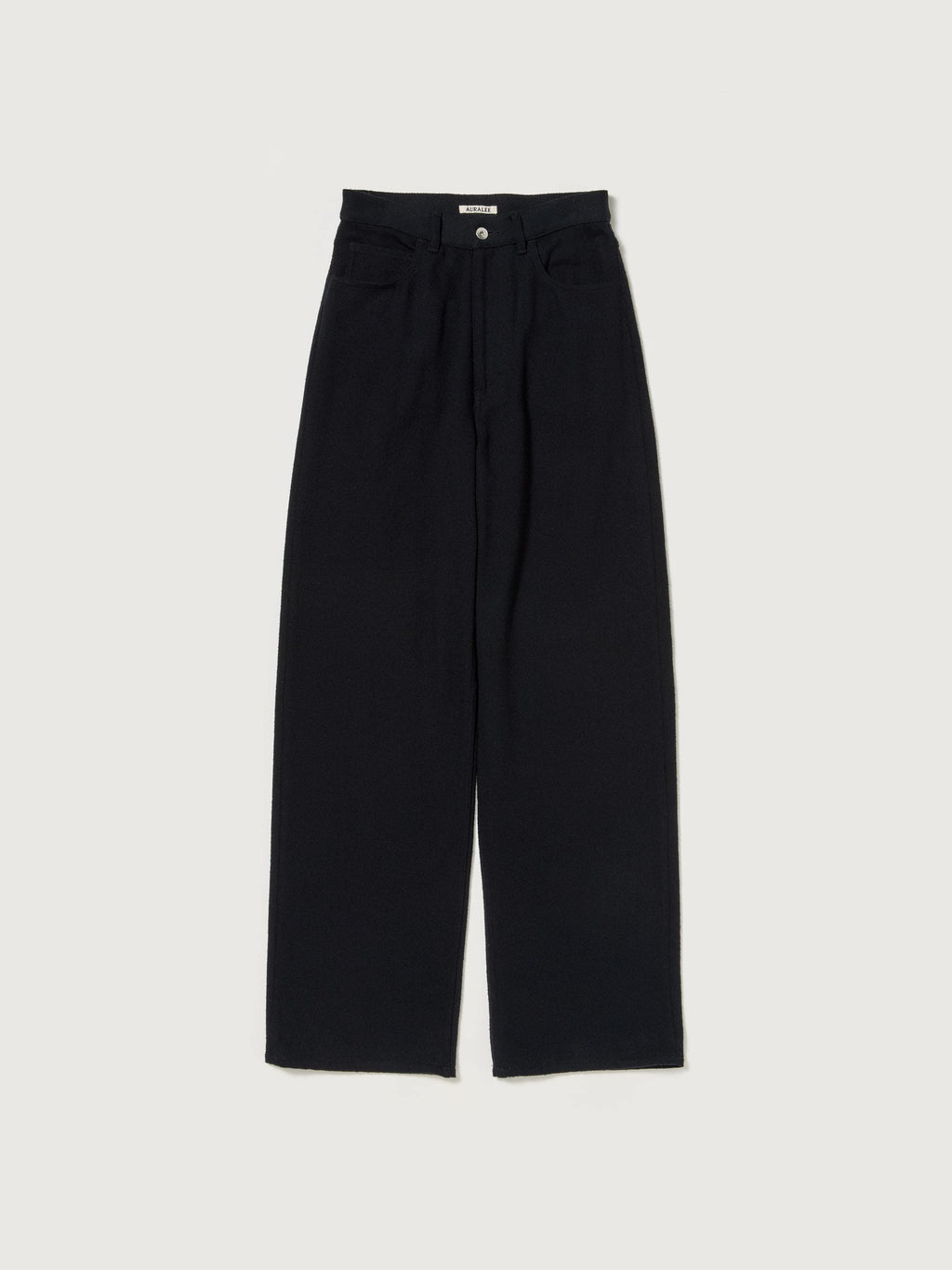 SILK NEP DENIM 5P WIDE PANTS