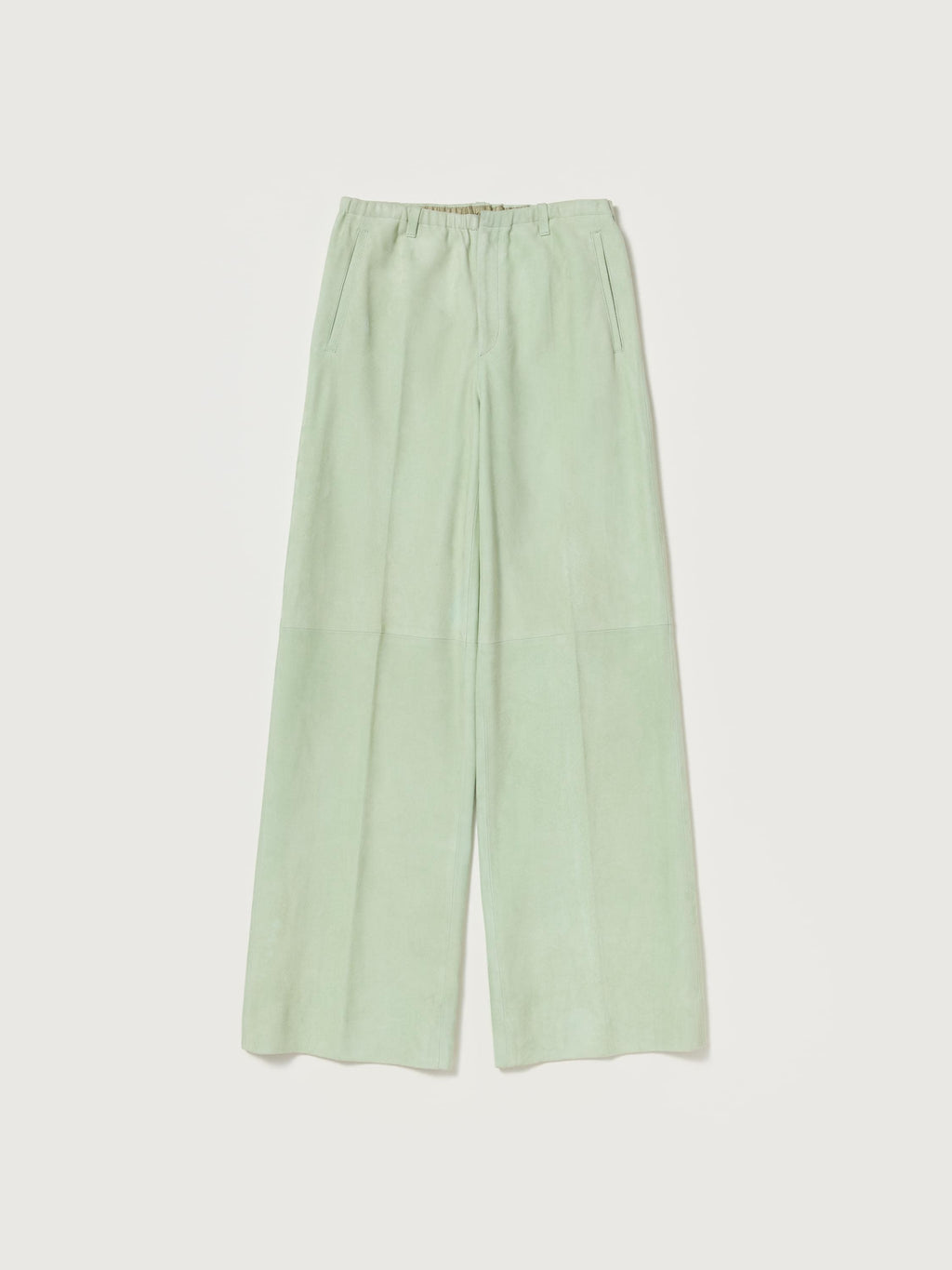 SILKY GRAIN SUEDE DRAWSTRING PANTS