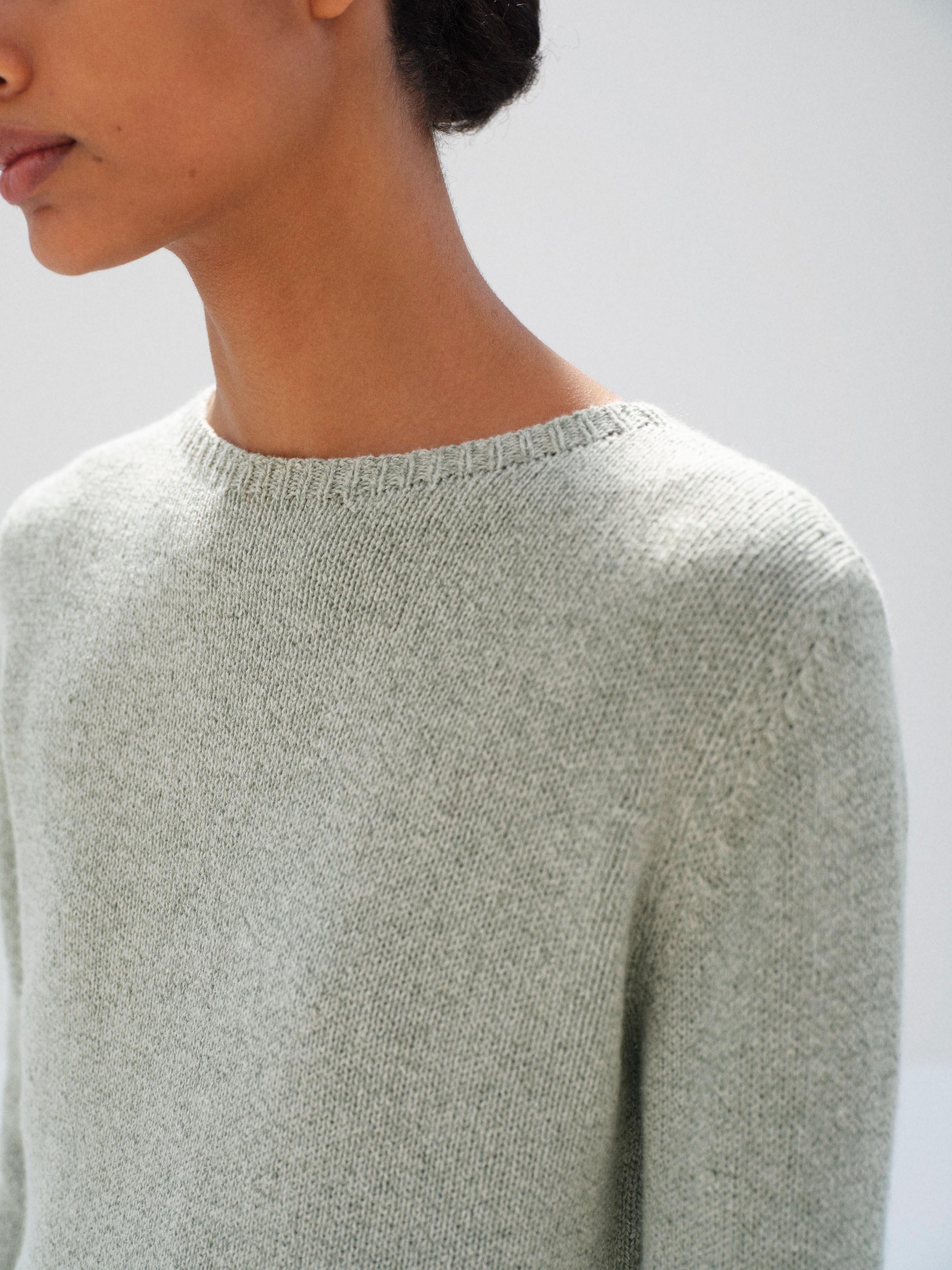 CASHMERE SILK MELANGE KNIT P/O