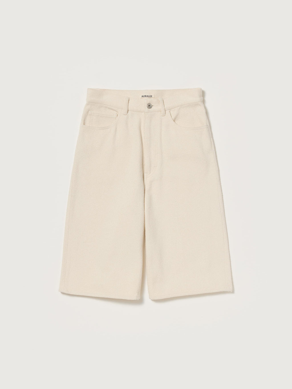 SILK NEP DENIM 5P WIDE SHORTS