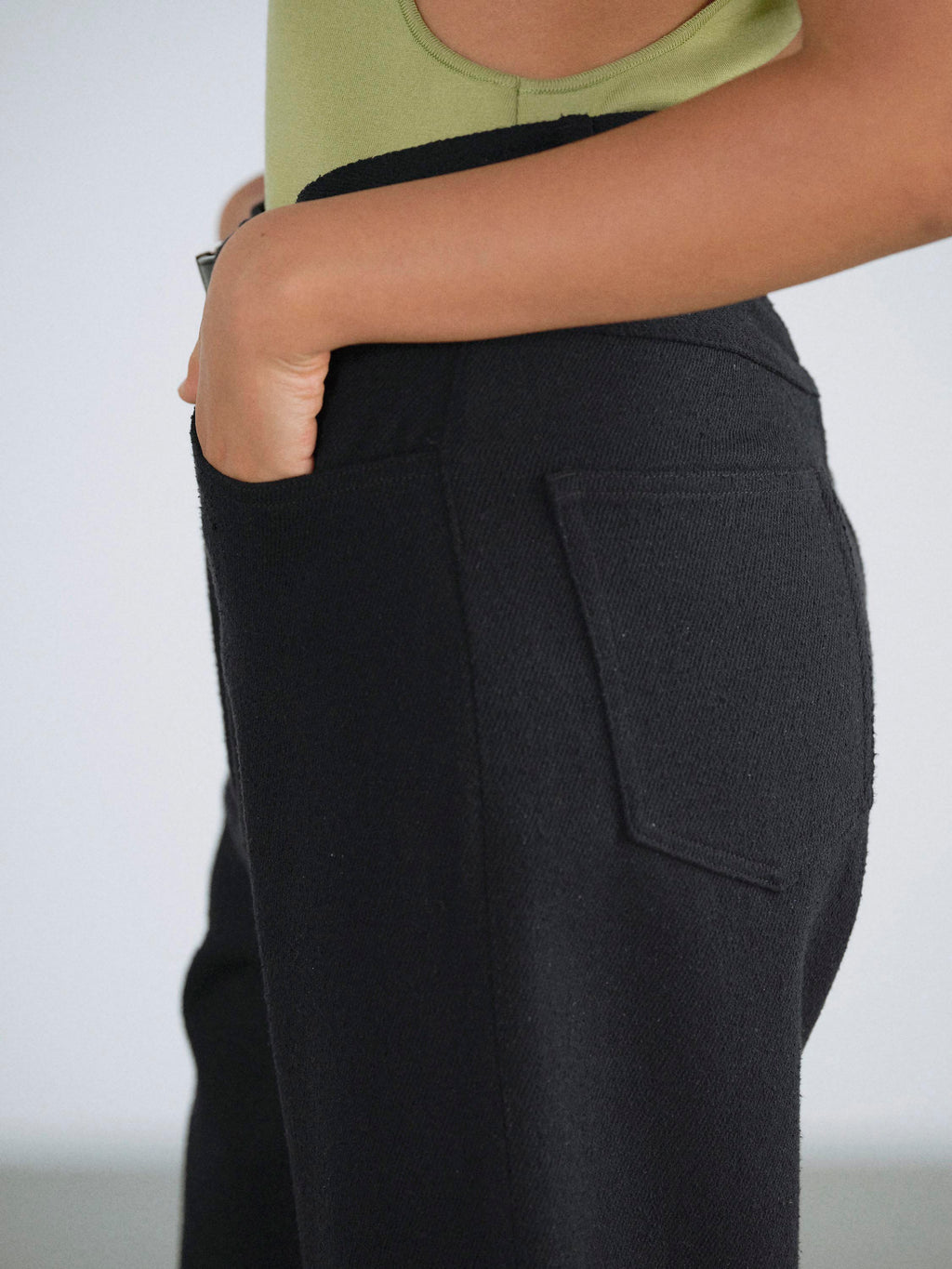 SILK NEP DENIM 5P WIDE SHORTS