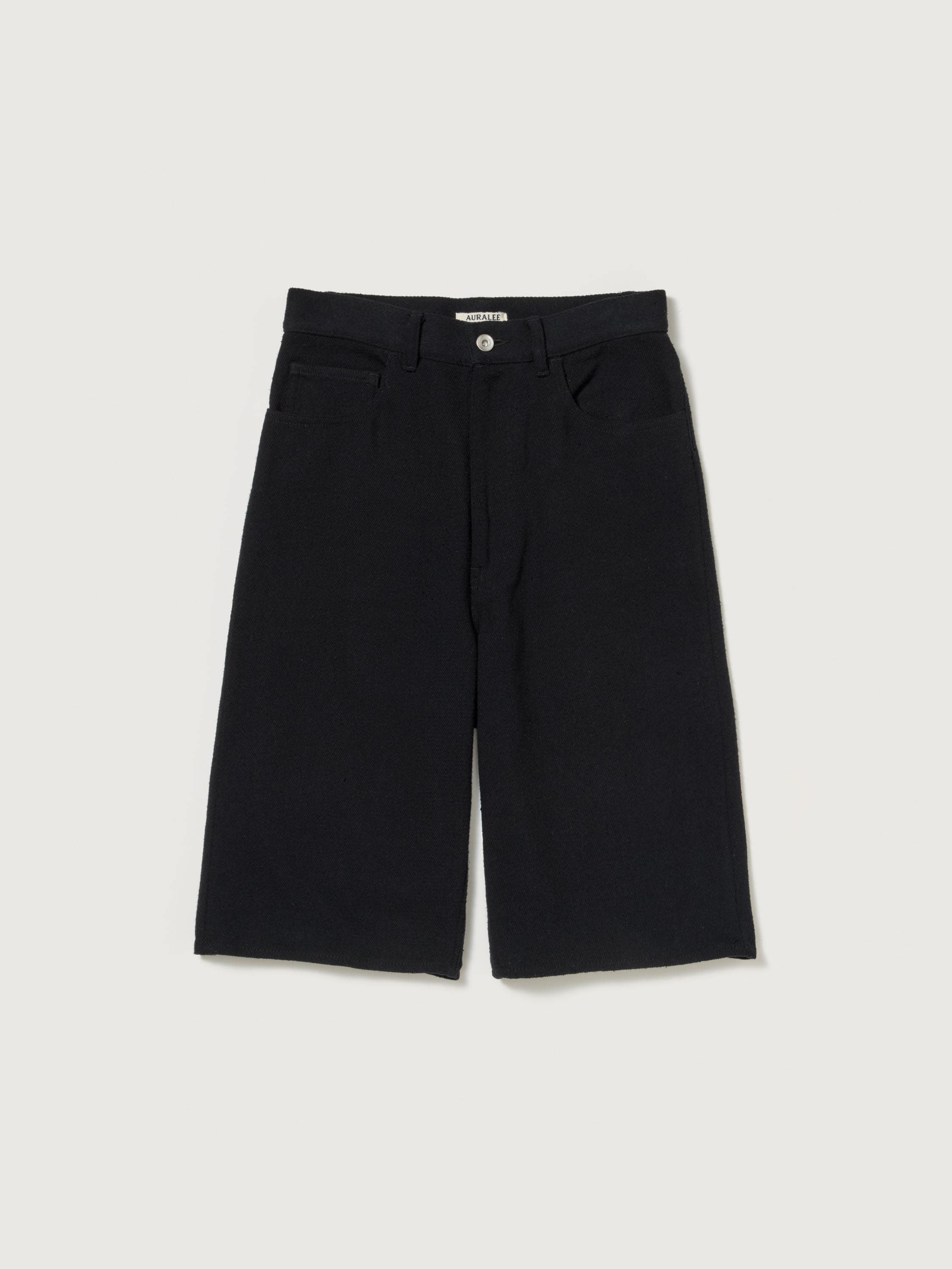 SILK NEP DENIM 5P WIDE SHORTS