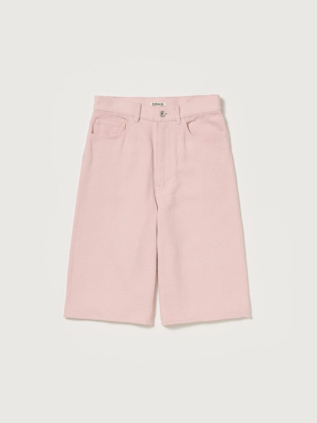 SILK NEP DENIM 5P WIDE SHORTS