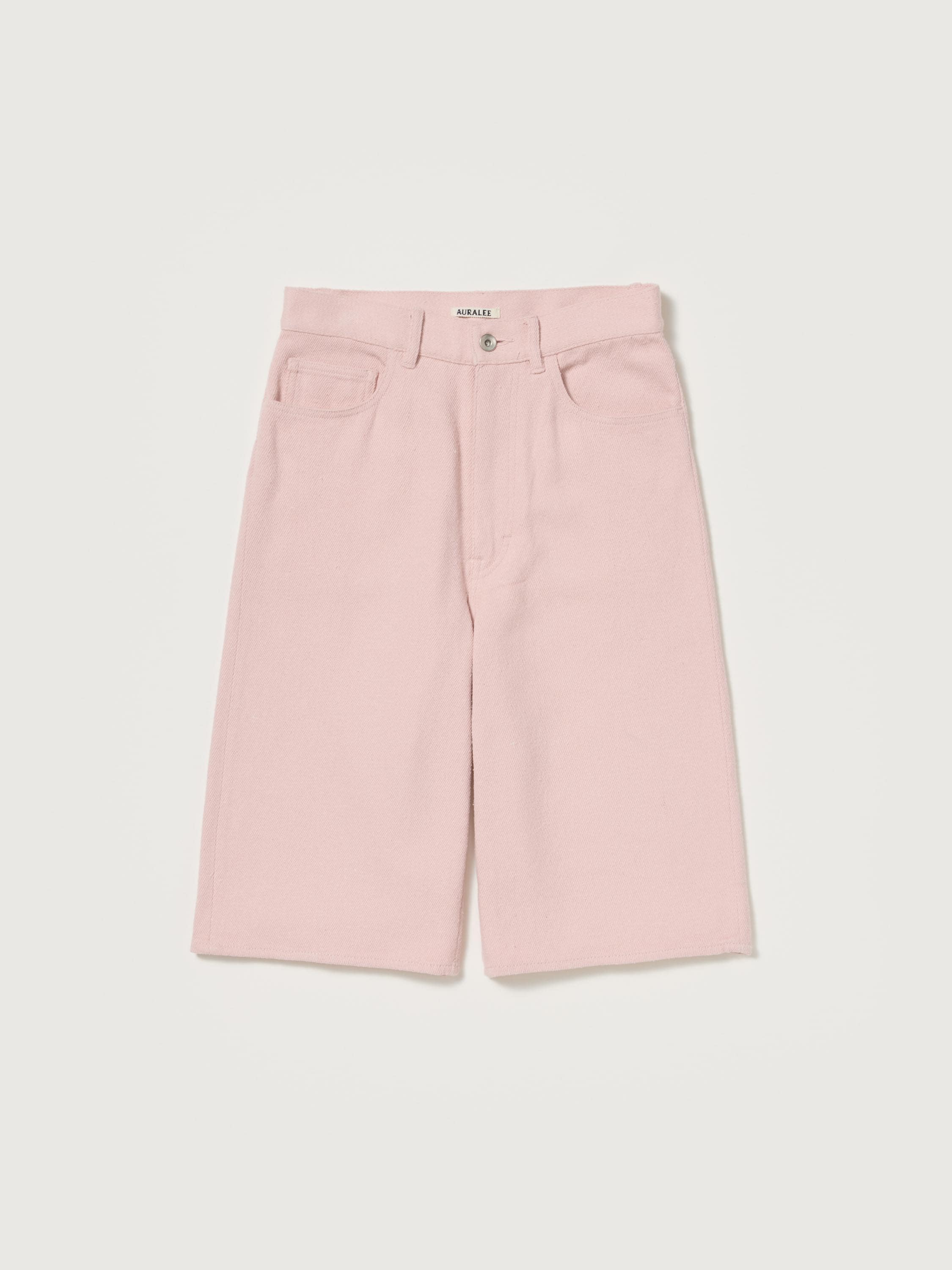 SILK NEP DENIM 5P WIDE SHORTS