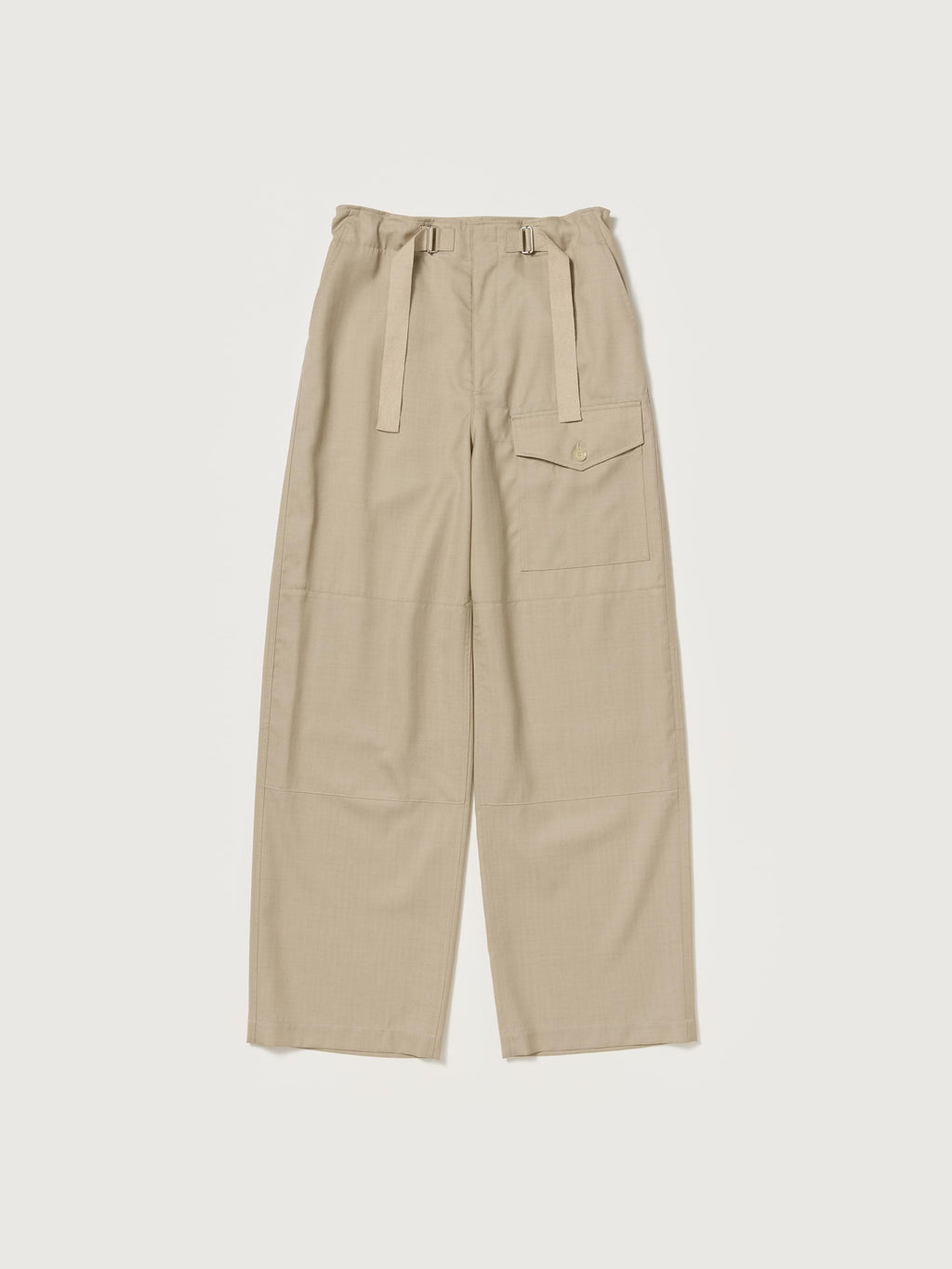 WOOL HERRINGBONE CARGO PANTS