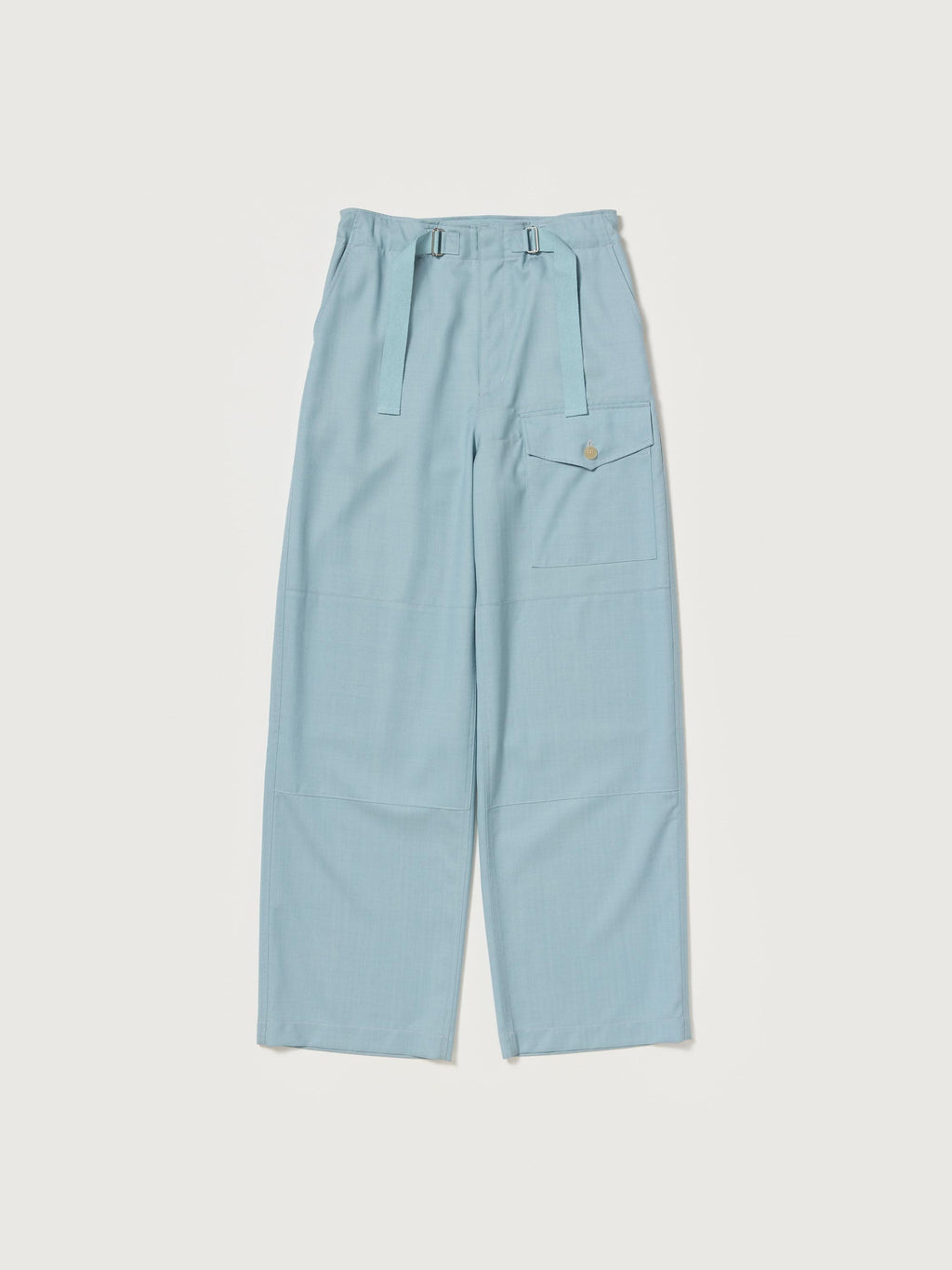 WOOL HERRINGBONE CARGO PANTS