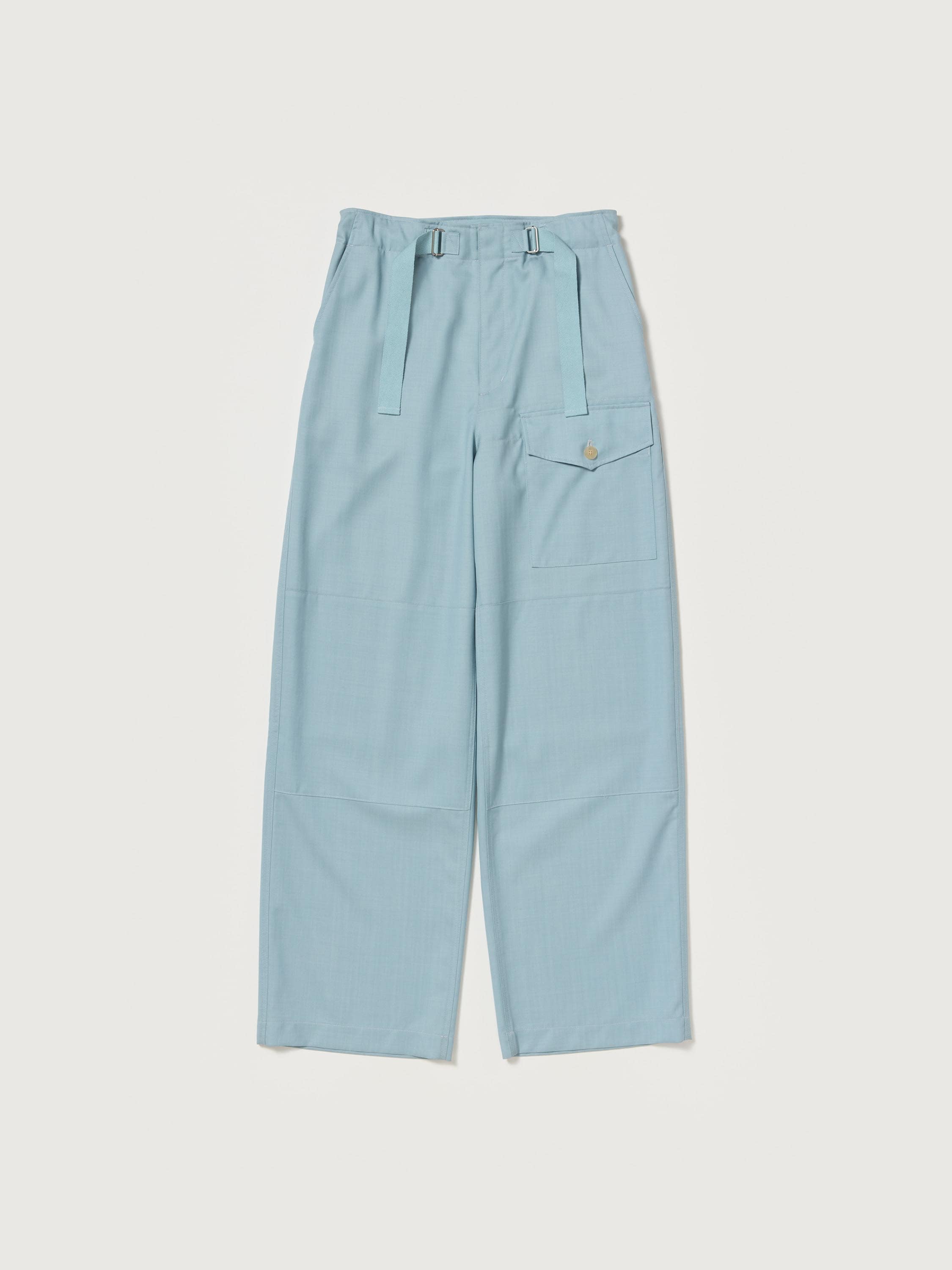 WOOL HERRINGBONE CARGO PANTS