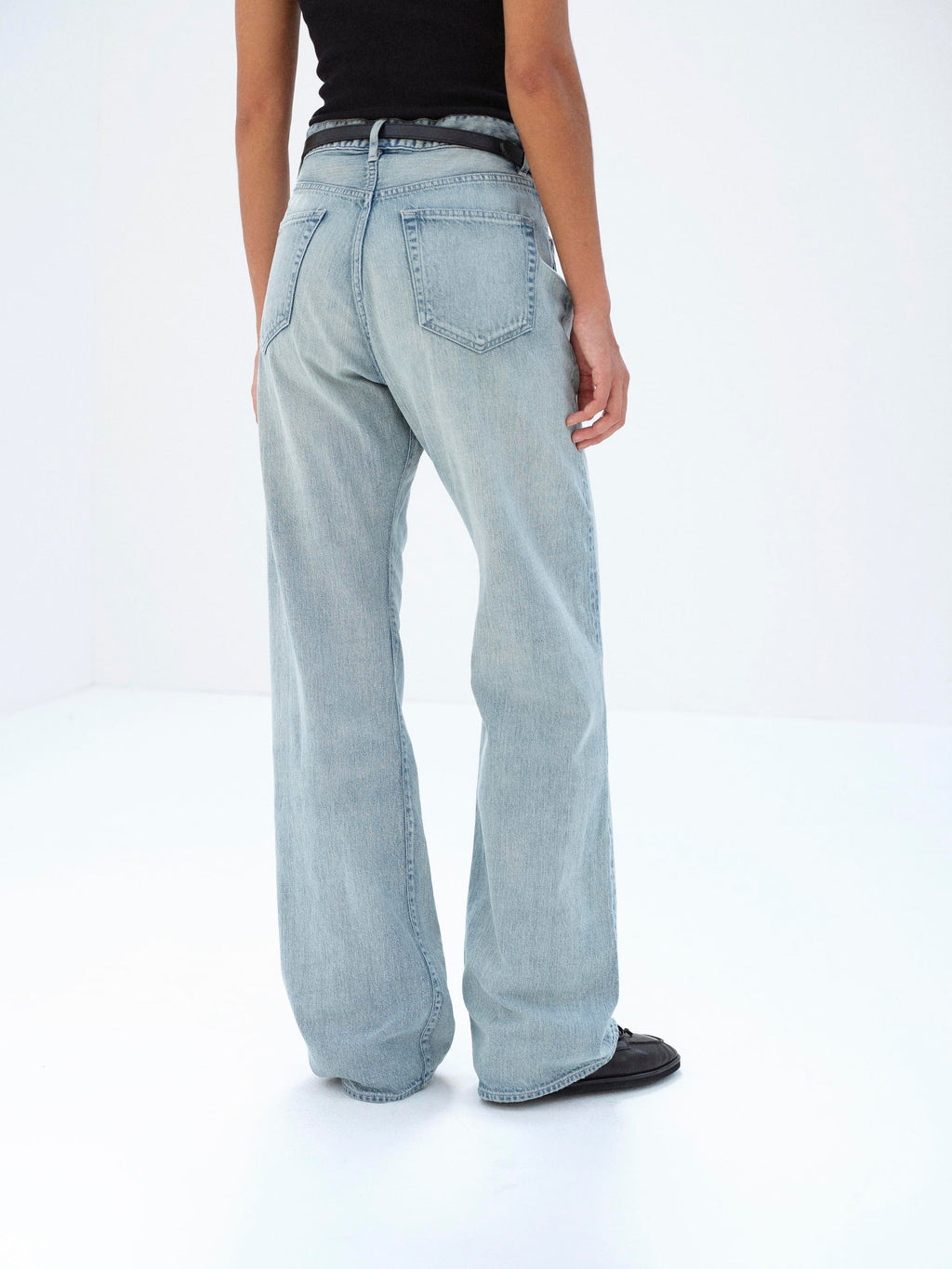 FADED SELVEDGE LIGHT DENIM PANTS