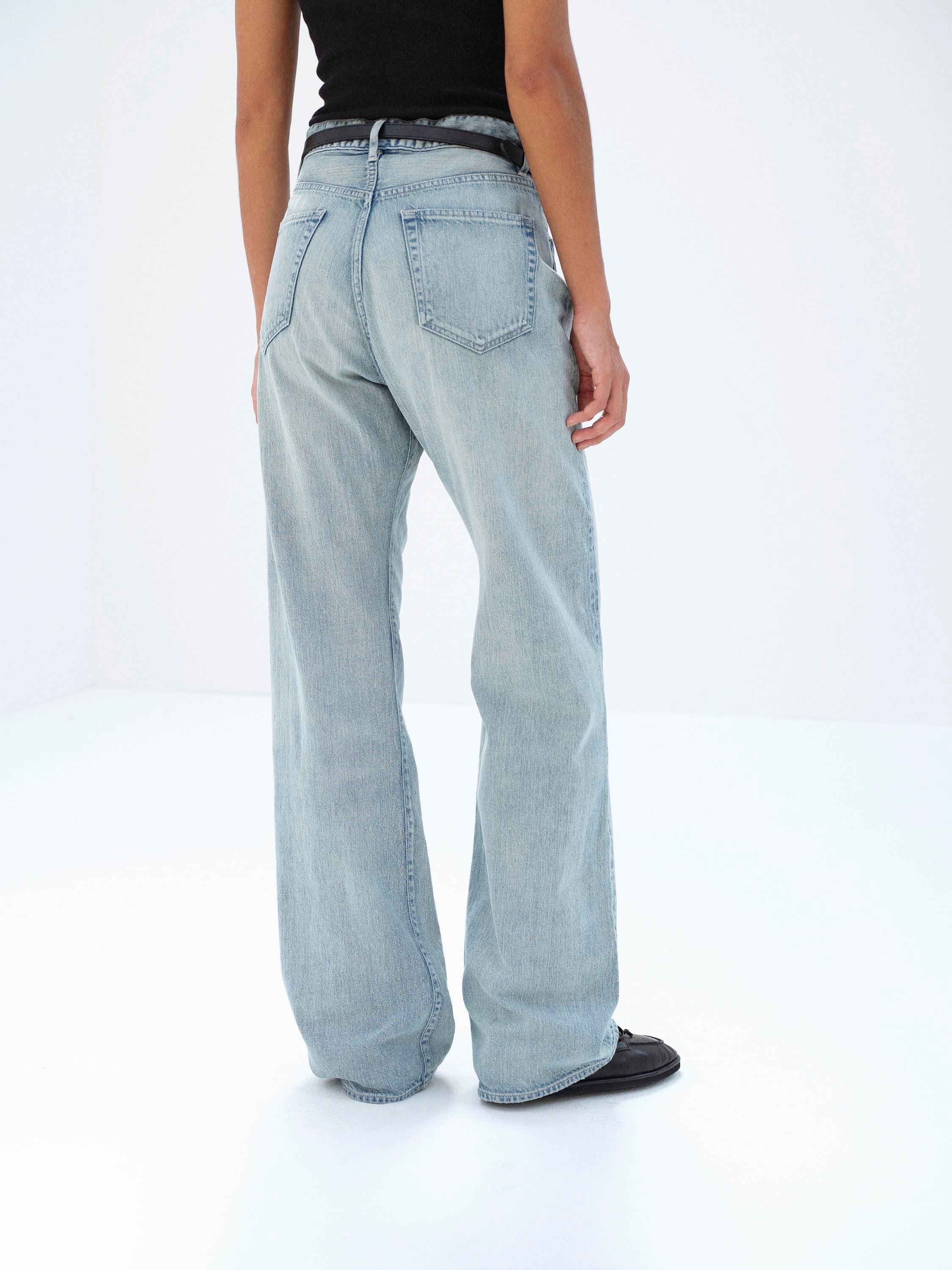 FADED SELVEDGE LIGHT DENIM PANTS