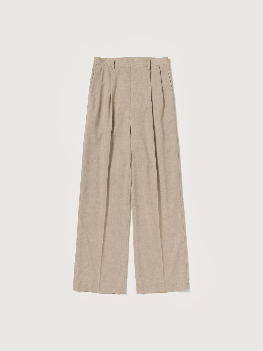 SUMMER TWIST CASHMERE PORA TWO-TUCK SLACKS