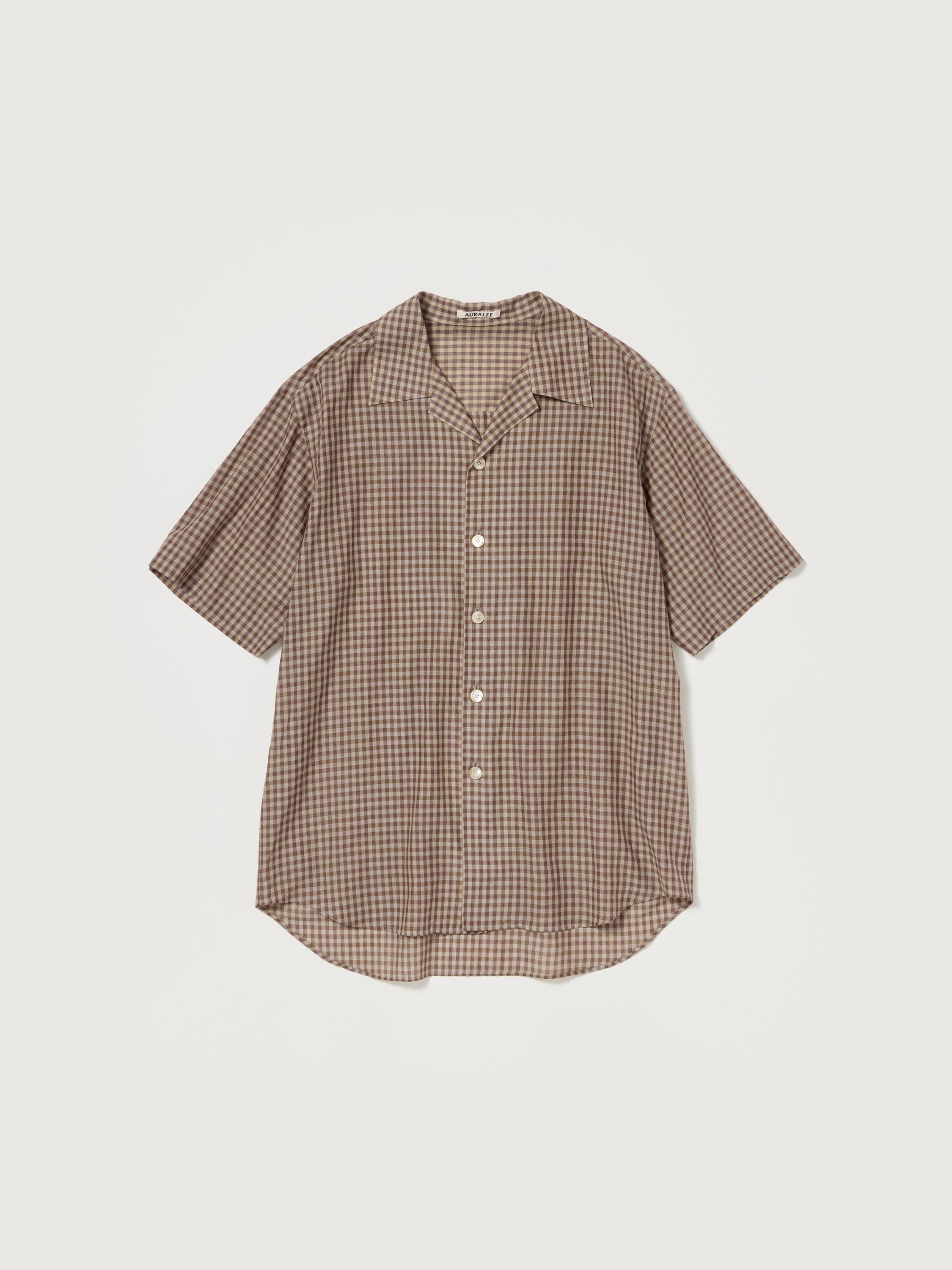 AIRY LIGHT COTTON CHECK HALF SLEEVED SHIRT