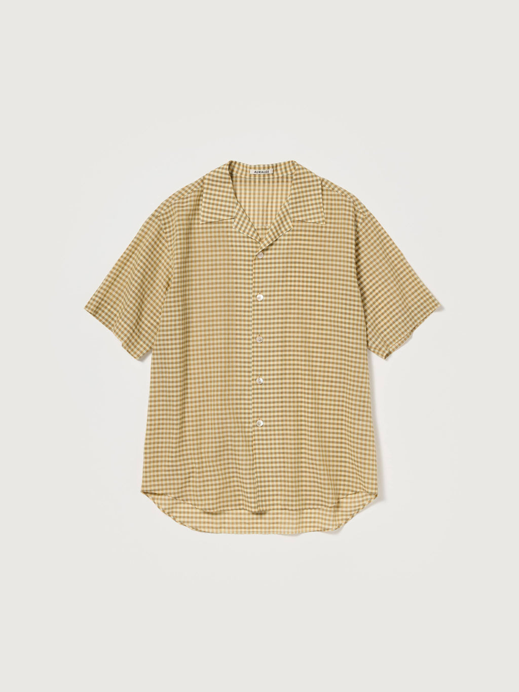 AIRY LIGHT COTTON CHECK HALF SLEEVED SHIRT