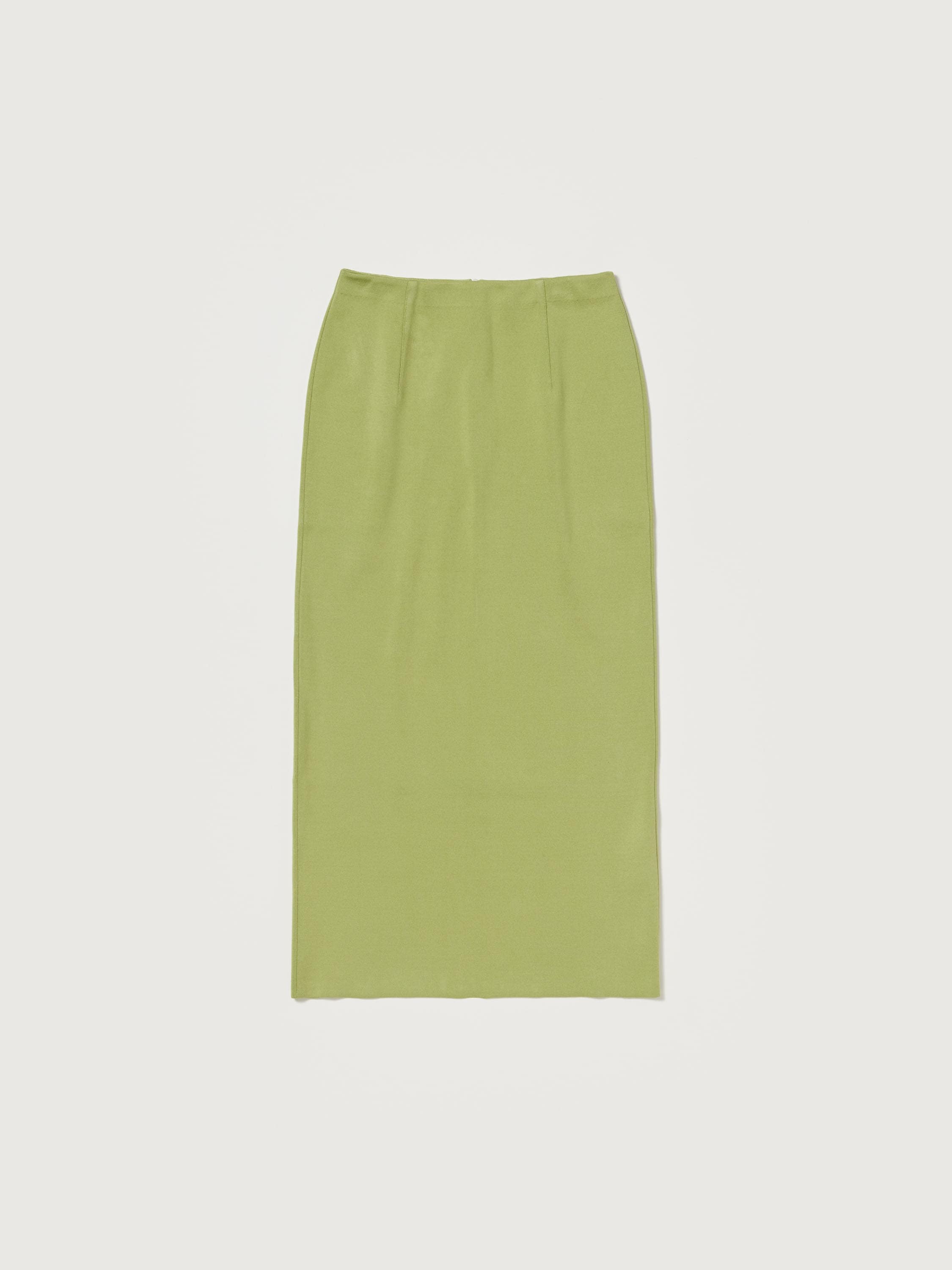 DOUBLE FACED SILK COTTON KNIT SKIRT