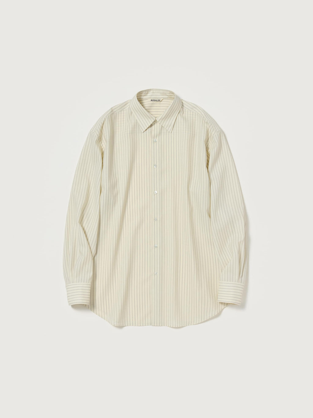 SUPER FINE WOOL STRIPE SHIRT