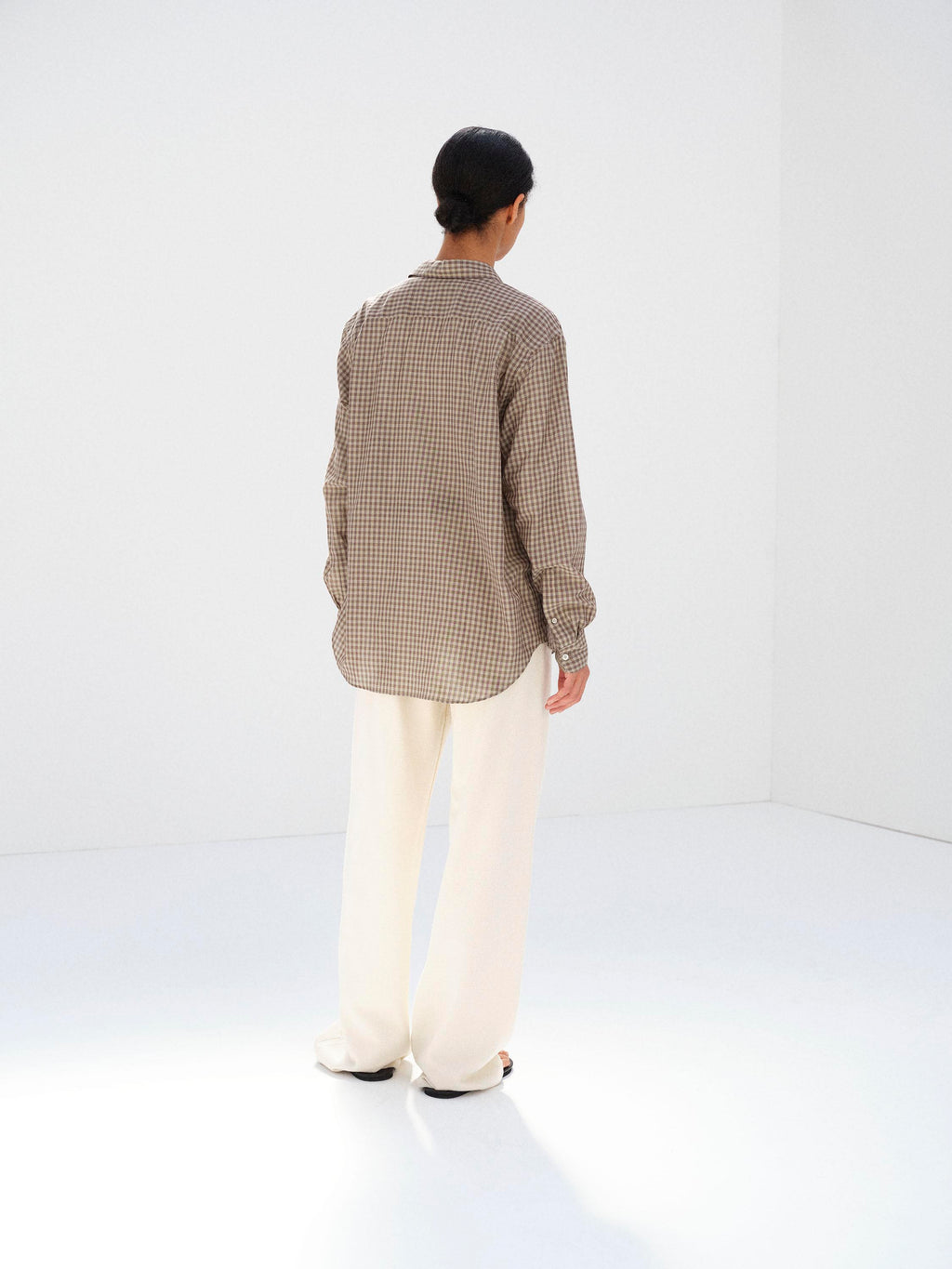 AIRY LIGHT COTTON CHECK SHIRT