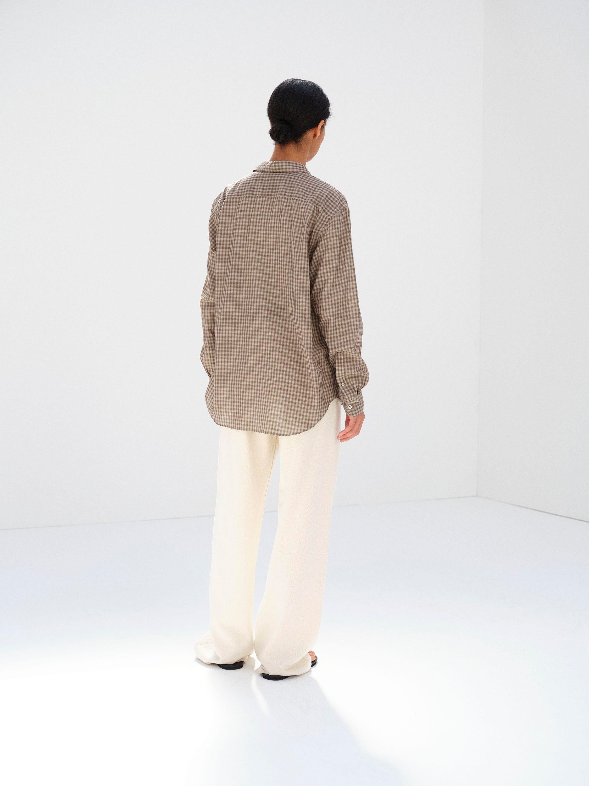 AIRY LIGHT COTTON CHECK SHIRT