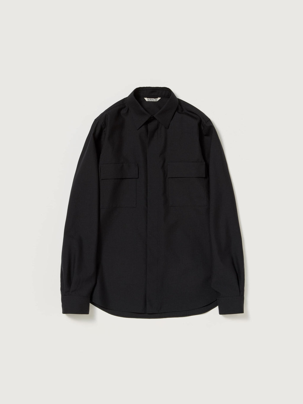 WOOL HERRINGBONE OVERSHIRT