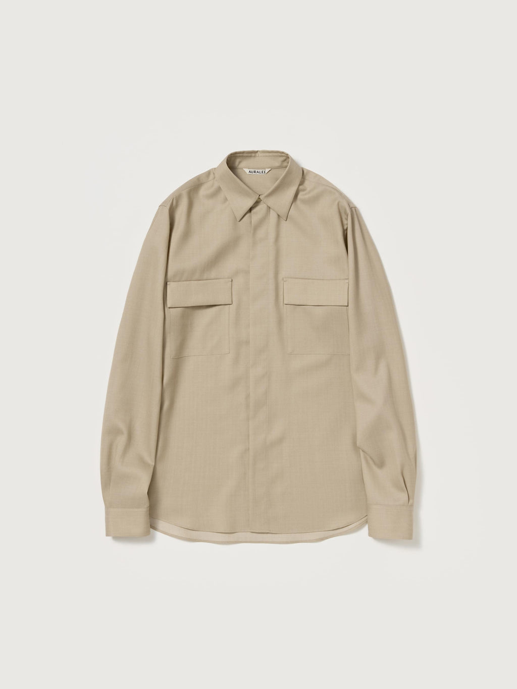 WOOL HERRINGBONE OVERSHIRT