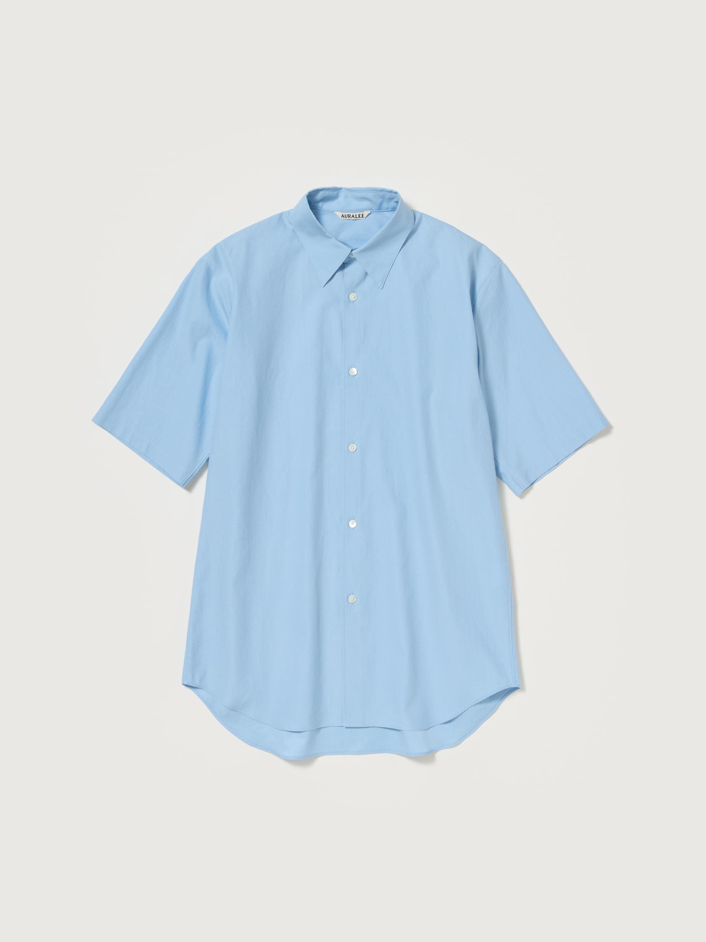 WASHED FINX TWILL HALF SLEEVED SHIRT
