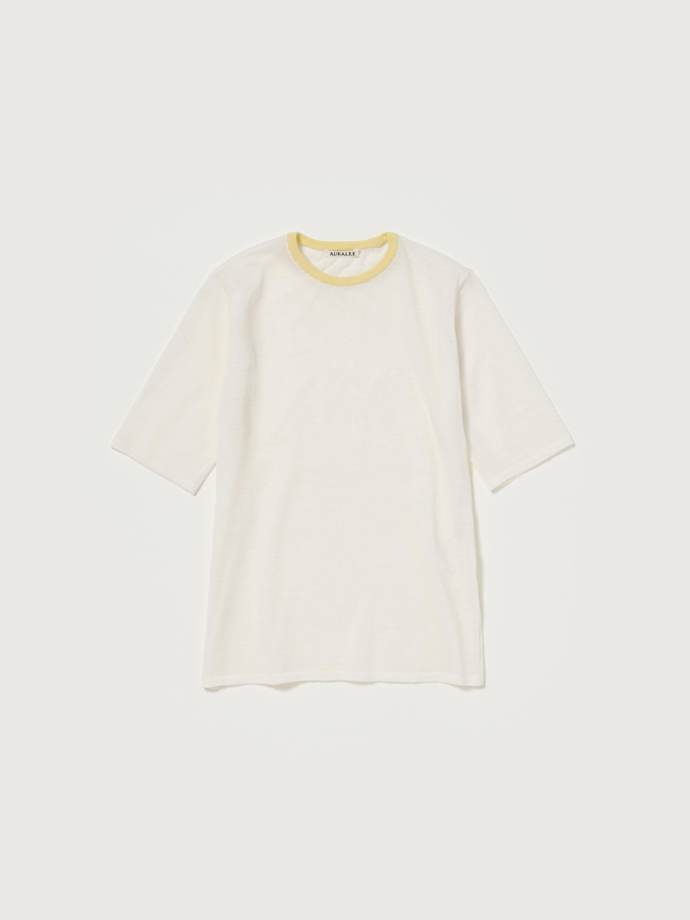 HARD TWIST HIGH GAUGE WOOL SILK KNIT TEE