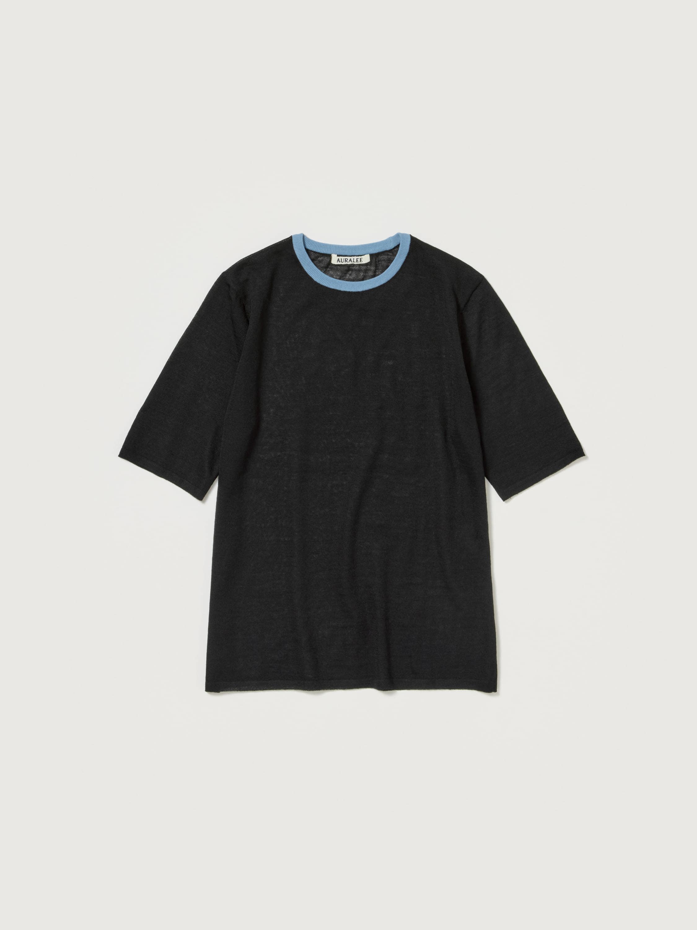 HARD TWIST HIGH GAUGE WOOL SILK KNIT TEE